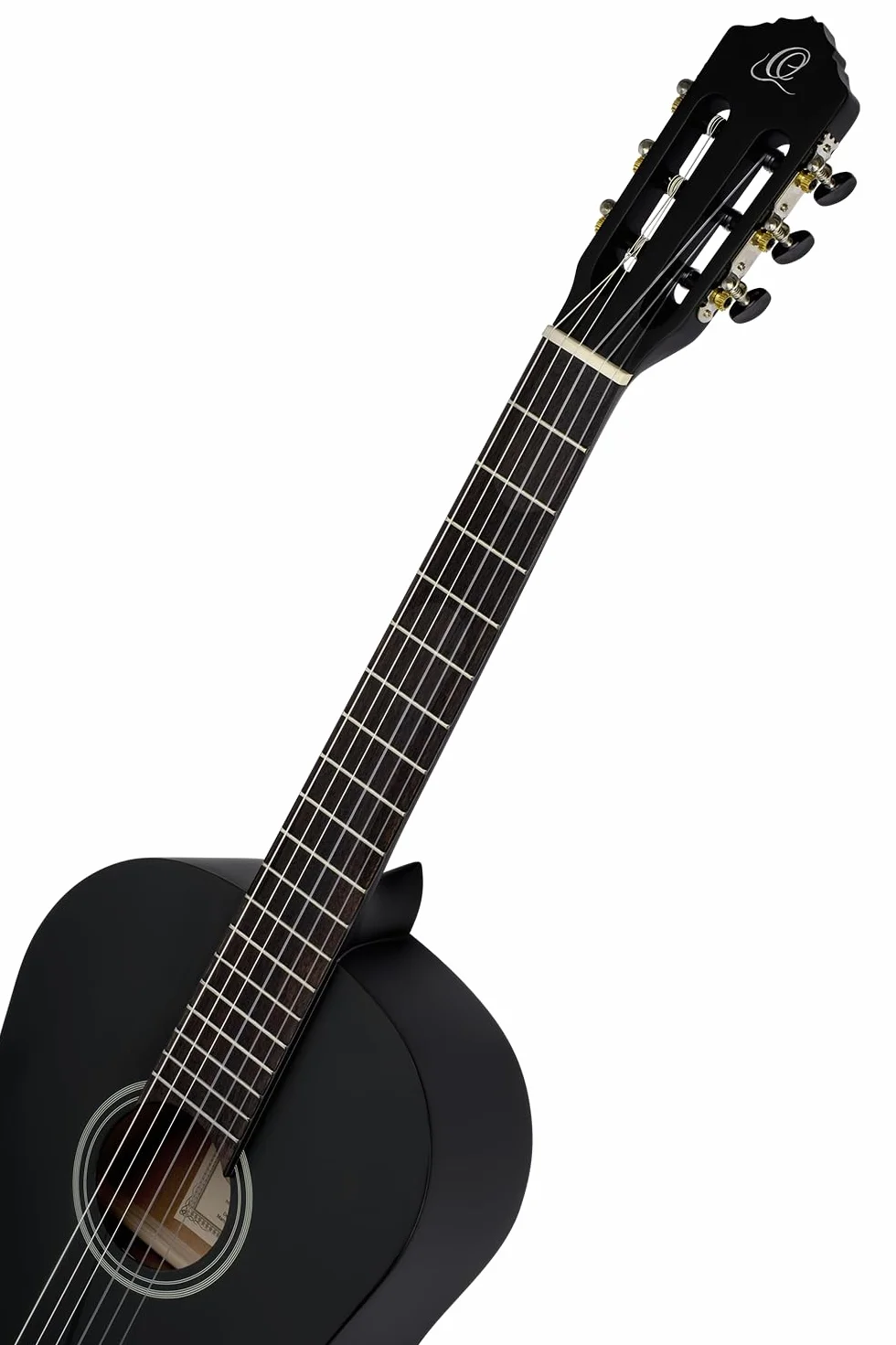 Ortega Guitars Gitara Klasyczna Czarna Rozmiar 4/4 - Seria Student - katalpa/świerk (RST5MBK)