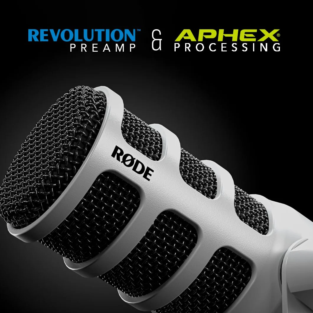 RØDE PodMic USB Dynamiczny Mikrofon Nadawczy XLR USB do Podcastingu Streamingu Biały
