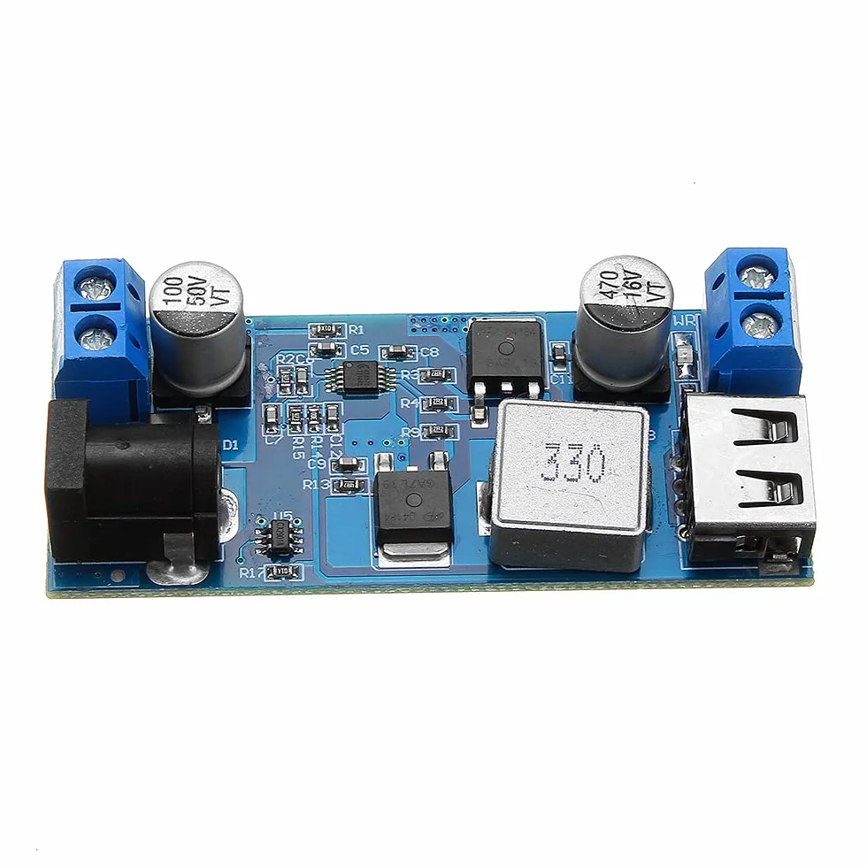DollaTek DC-DC 24 V/12 V do 5 V 5 A Step Down zasilacz konwerter blokady regulowany modu? ?adowania USB Step-down