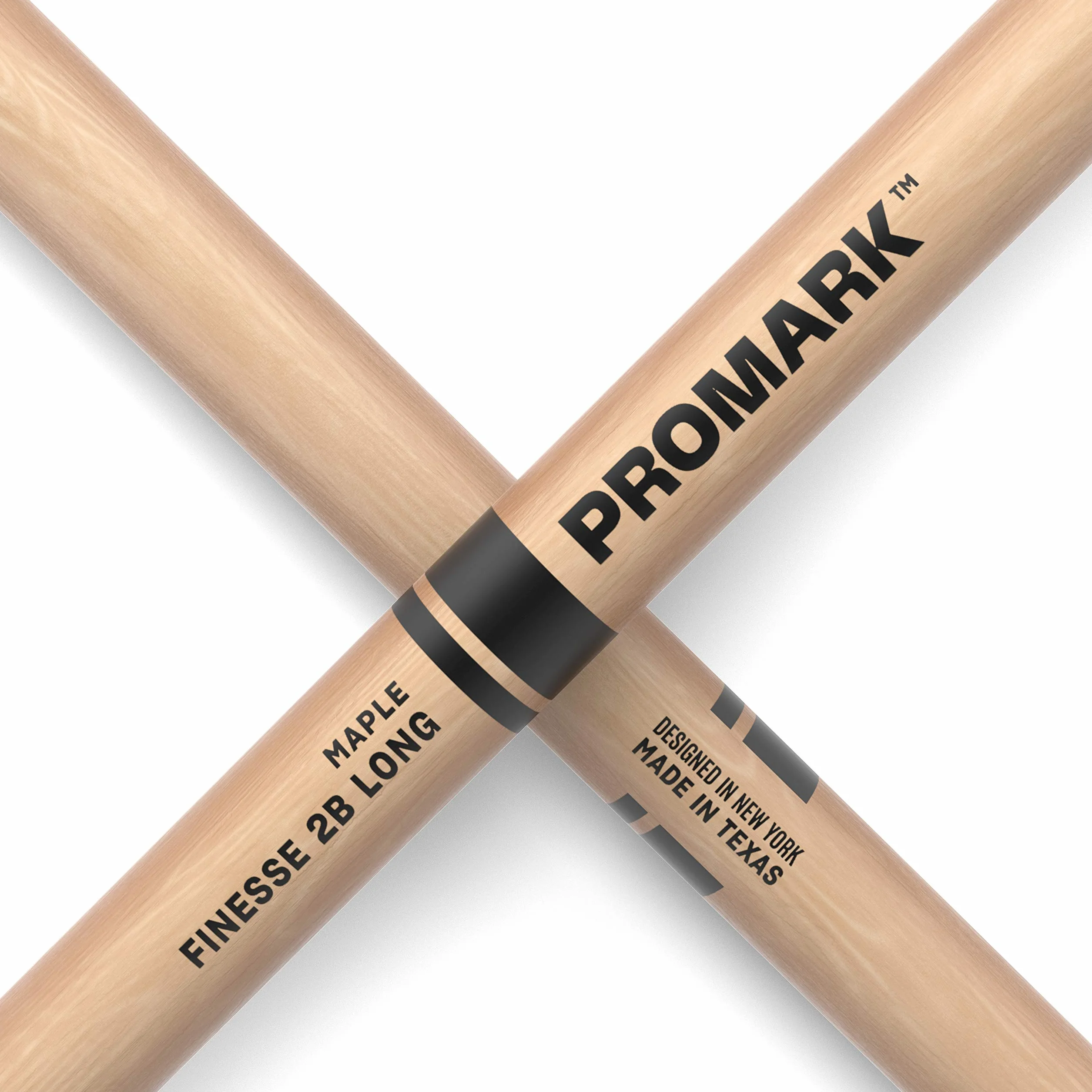 ProMark Finesse 2B długa pałka klonowa, mała okrągła drewniana końcówka