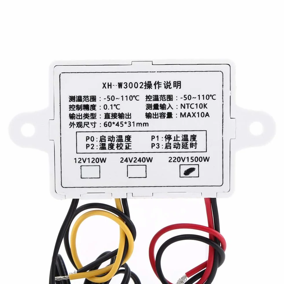 Termostat cyfrowy z regulatorem temperatury do klimatyzacji i ogrzewania (AC220V)
