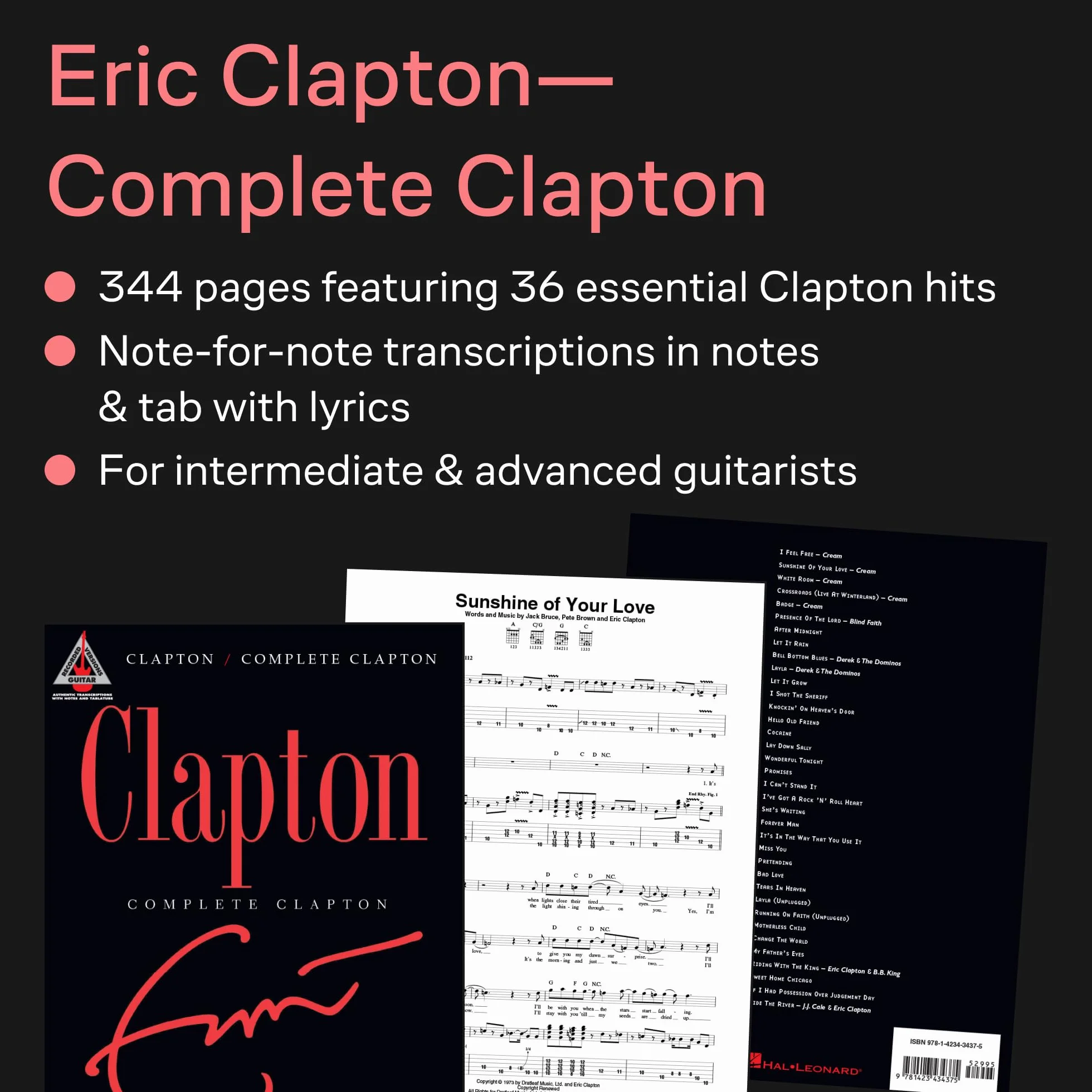 Eric clapton - complete clapton - guitar recorded version