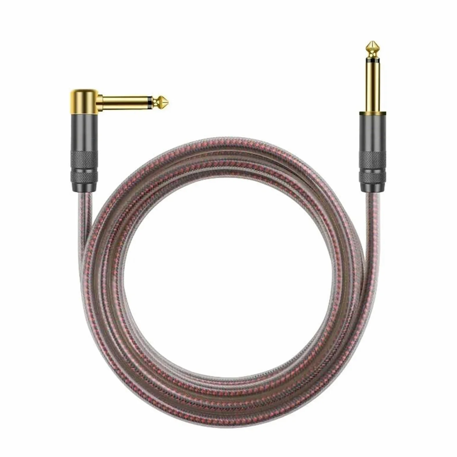 Dorosły Kabel Do Gitary Kabel 6,35 Mm 1/4 Cala Instrument Kątowy Profesjonalny Przewód Gitary Elektrycznej Do Wzmacniacza