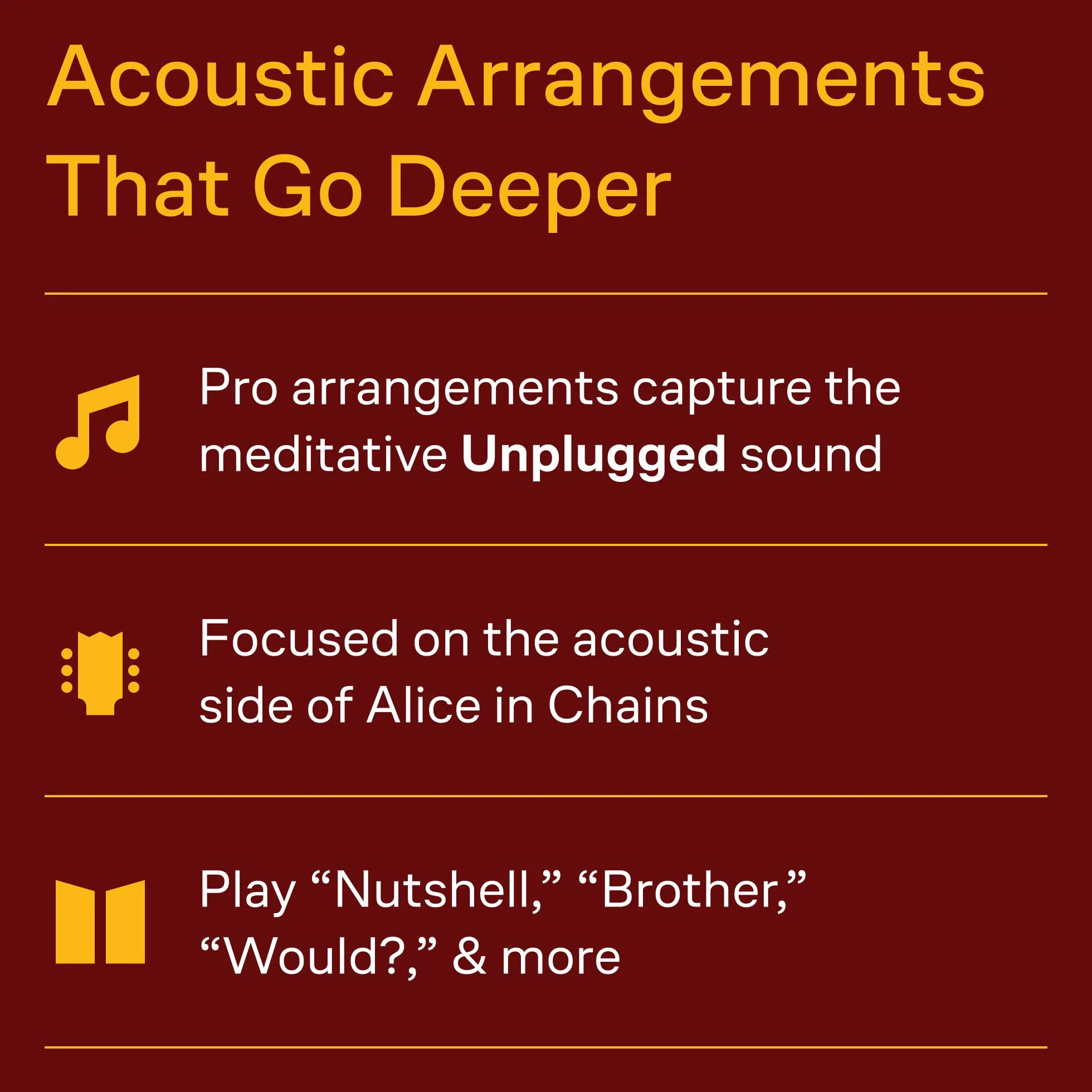 Alice in chains guitare: Acoustic Guitar Recorded Versions