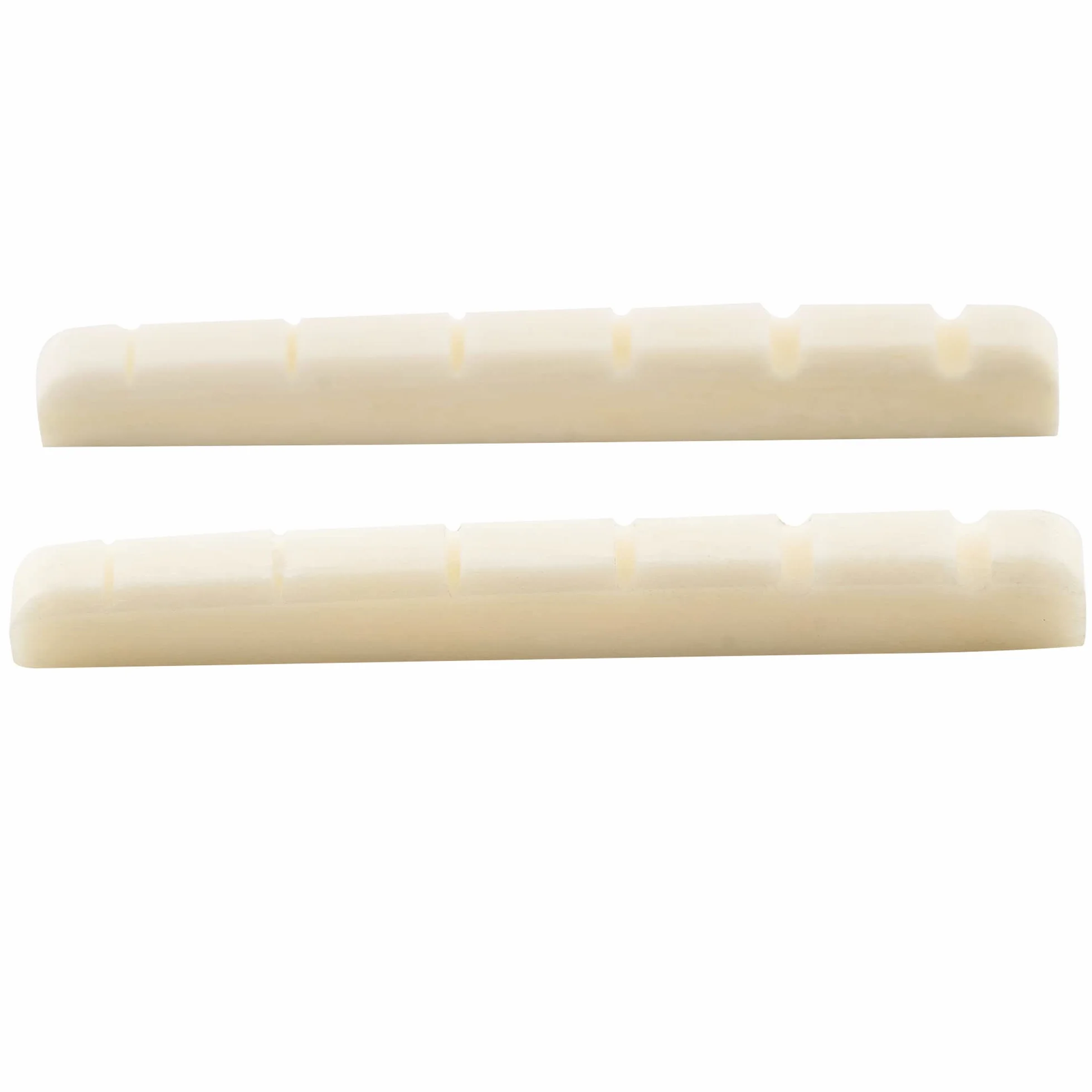 Musiclily 42mm Kość Siodełko Nut do Gitary Elektrycznej 6-strunowej Fender Strat Tele 42x3,5x4,5mm(2 szt.)