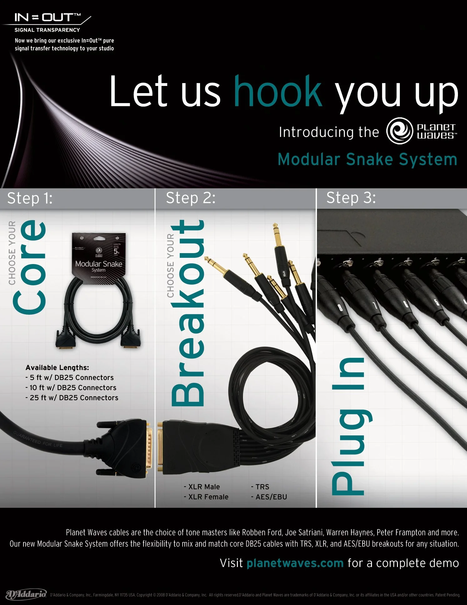 Planet Waves modułowy wąż TRS Breakout