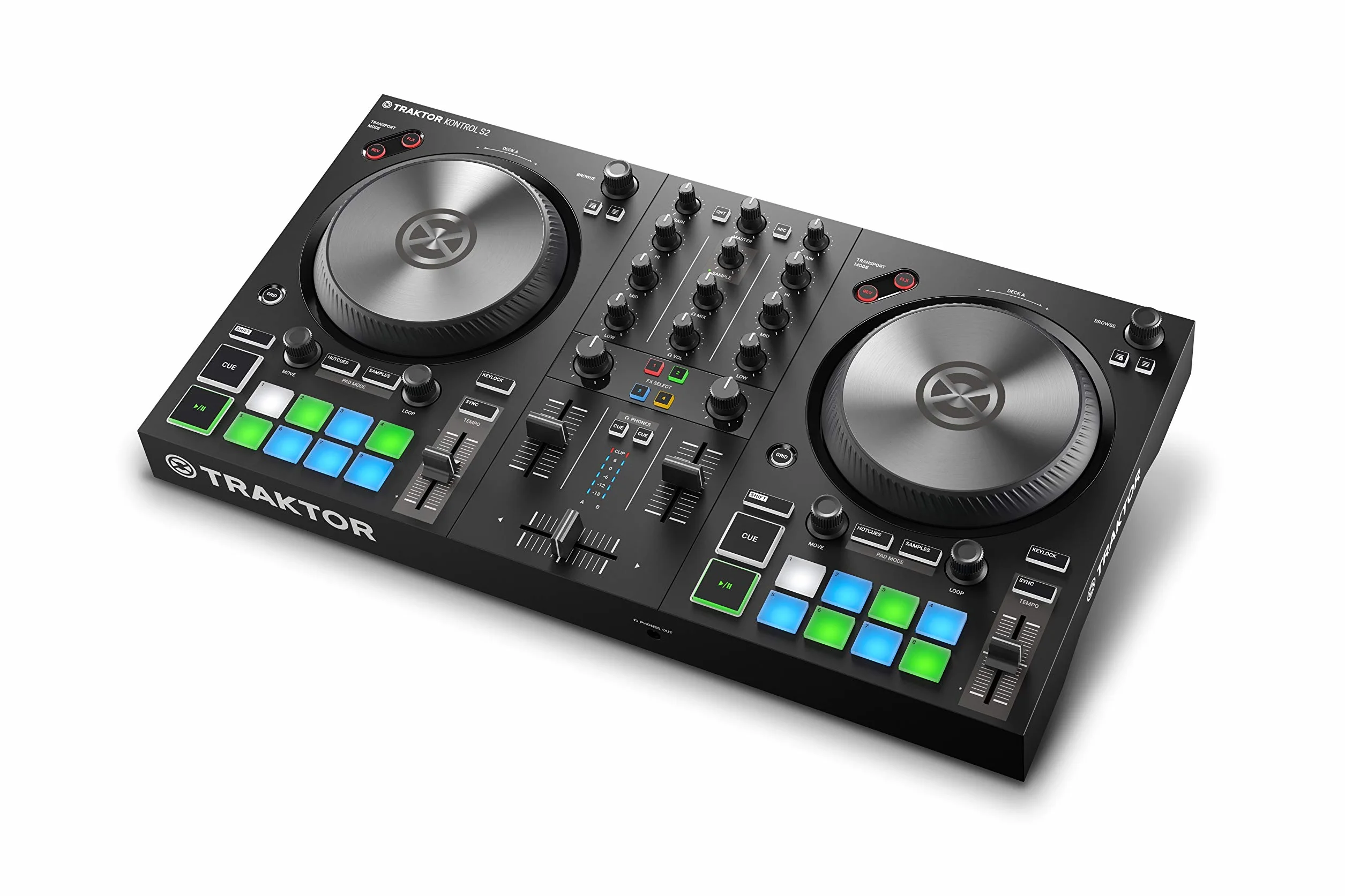 Native Instruments Traktor Control S2 Mk3 Kontroler Dj, Czarny, 2 Kanały/16 Padów