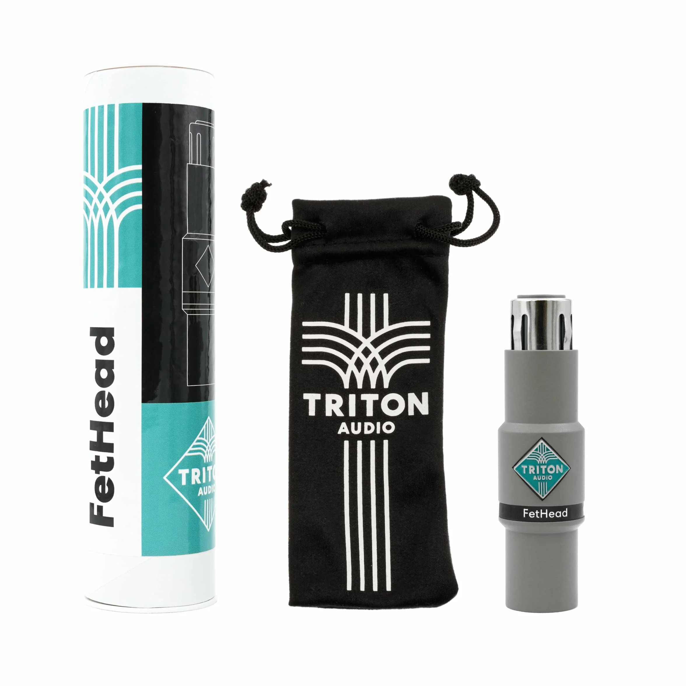 Triton Audio - FetHead | Wysokiej jakości wbudowany przedwzmacniacz mikrofonowy | Niskoszumowe wzmocnienie 27dB dla mikrofonów dynamicznych i wstęgowych