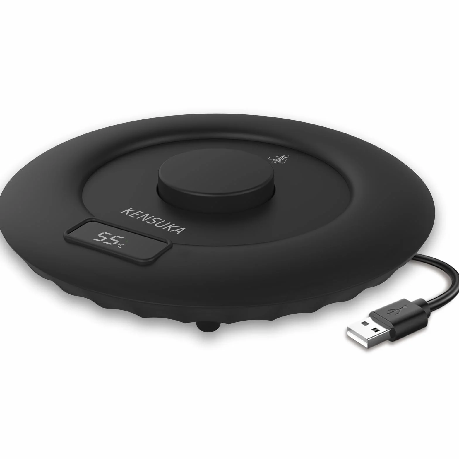 Biurowy podgrzewacz do kubków USB, praca indukcyjna grawitacyjna, stała temperatura 55℃, wejście zasilania 5V/2A, można prać wodą.