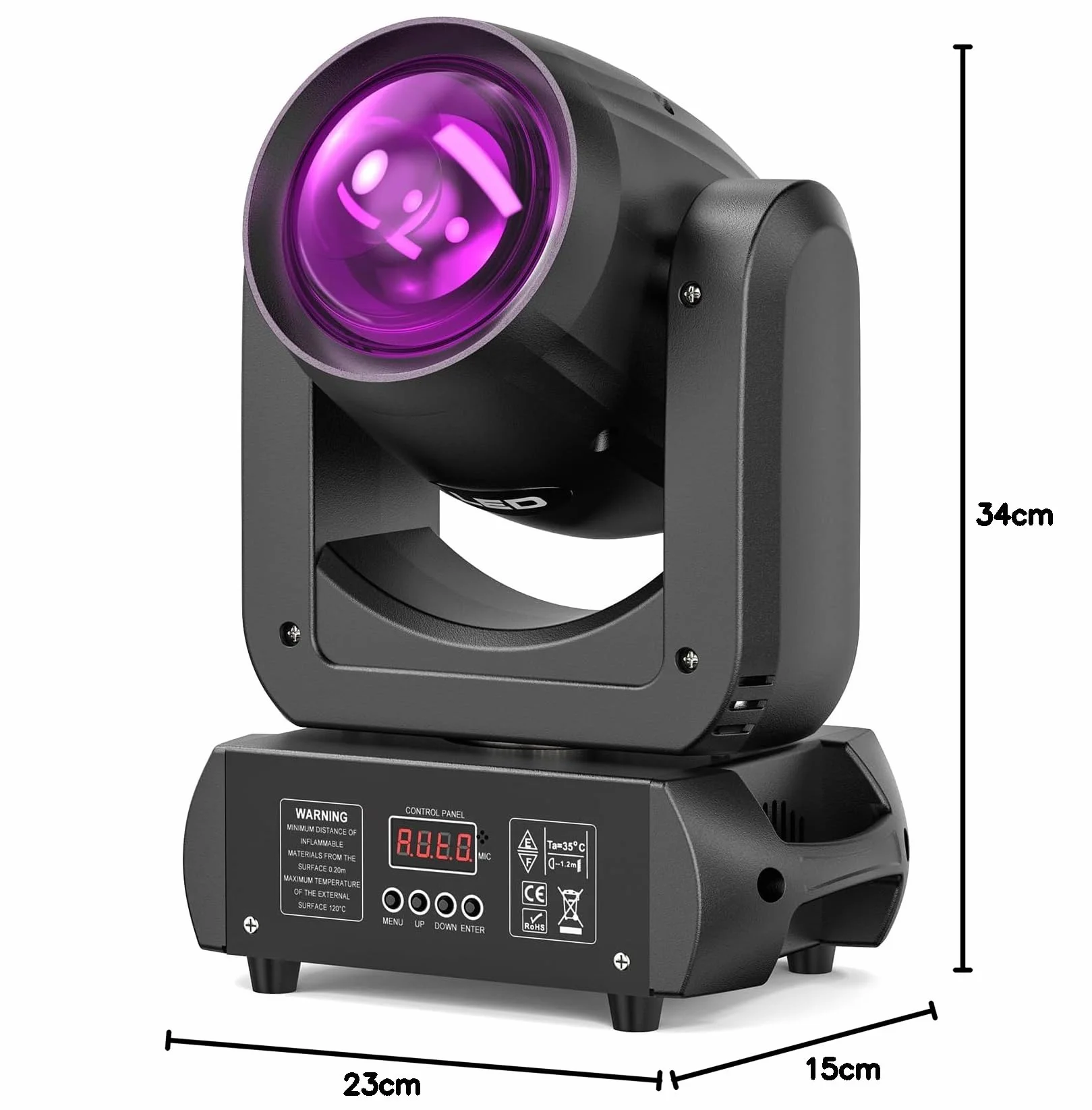 Ruchoma głowica LED DMX 150 W 8 GOBO RGBW reflektor sceniczny dla DJ