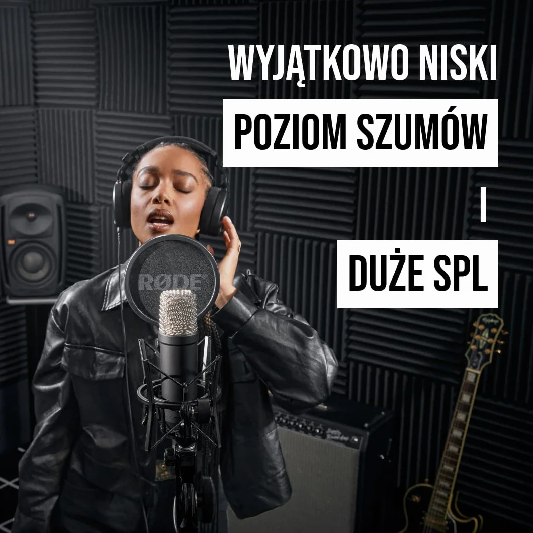 RØDE Nt1 Signature Mikrofon Pojemnościowy, Czarny, ‎5,2 x 5,2 x 18,9 cm