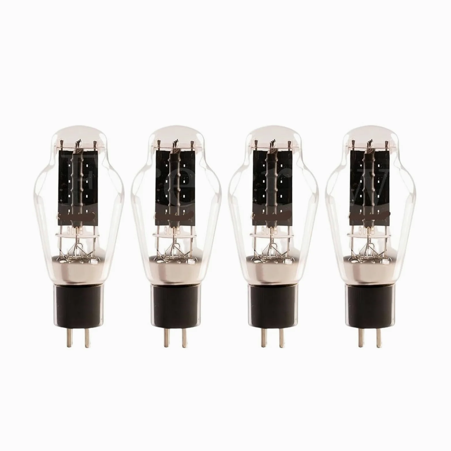 Rura próżniowa 300B wymiana tuby audio HiFi WE300B 300BG E300B 300BT zestaw wzmacniacza DIY (czarny, 4 szt. dopasowane)
