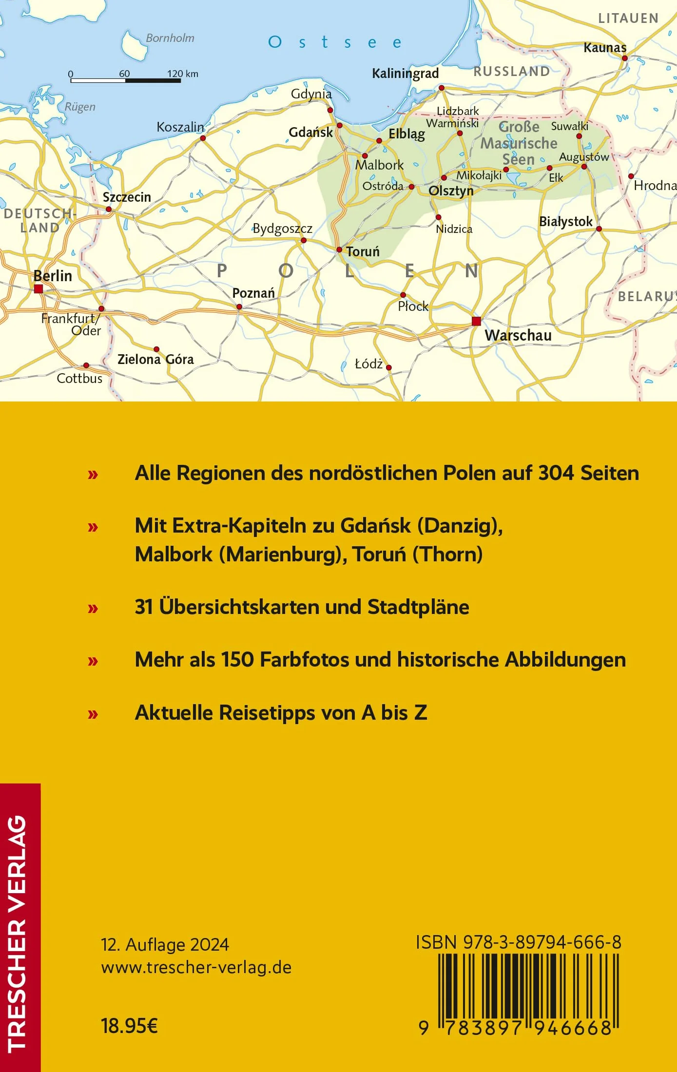TRESCHER Reiseführer Masuren: Mit Marienburg, Danzig und Thorn