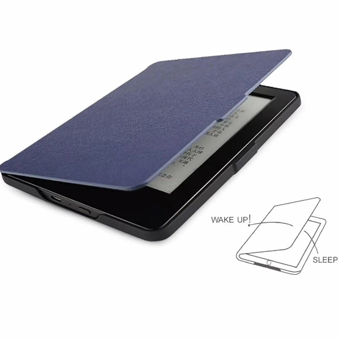 MOKASE Etui Compatible with 6 cal Kindle Paperwhite (Pasuje do Wersji 2012,2013,2015,2016), Numer Modelu: EY21/DP75SDI, Wąski Twardy Pokrowiec Ochronny z Funkcją Inteligent Wake/Sleep, DarkBlue