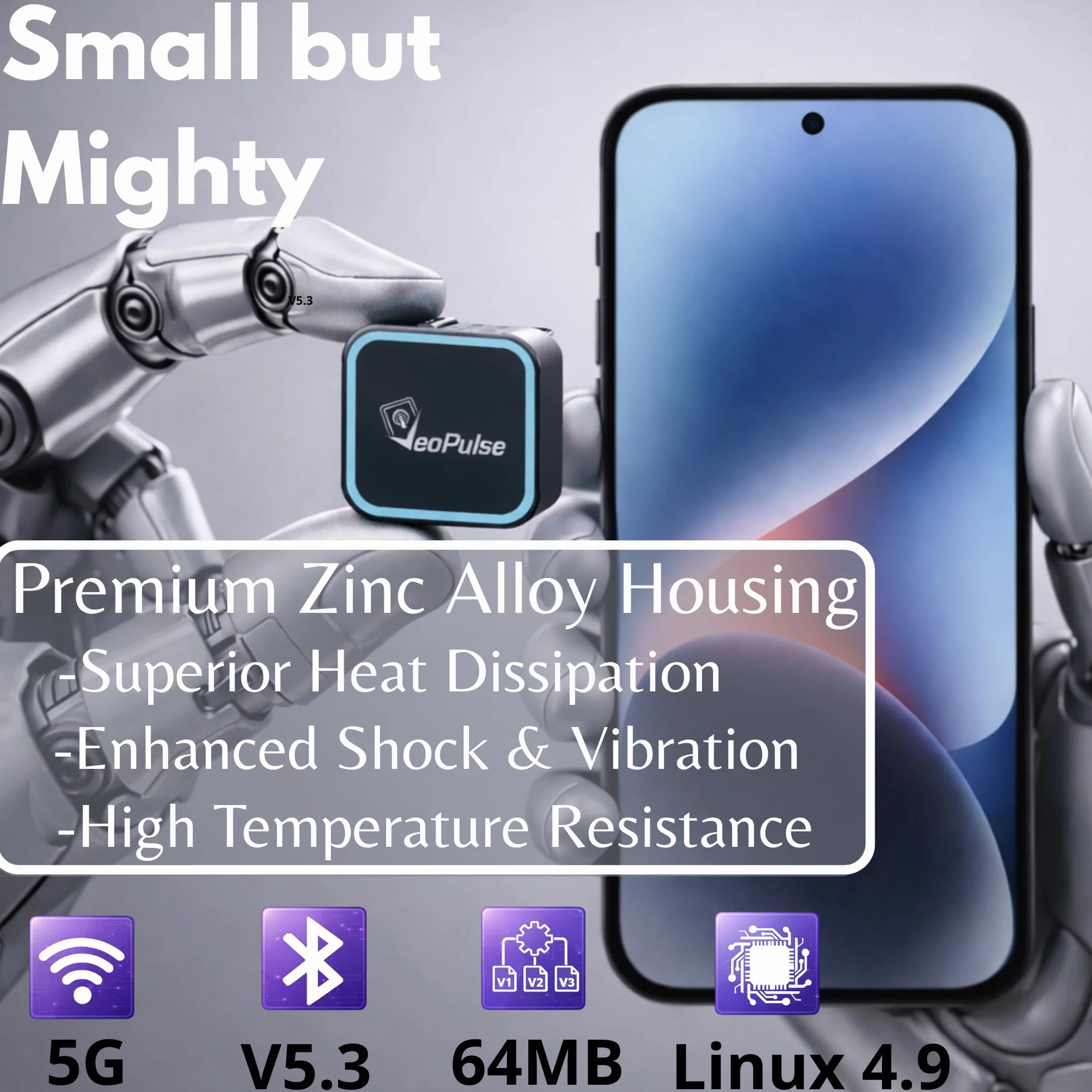 C-Pro [Native USB-A Version] bezprzewodowy adapter CarPlay i Android Auto - podwójna pamięć (idealna dla par) - rozpraszanie ciepła ze stopu cynku - standardowy format USB