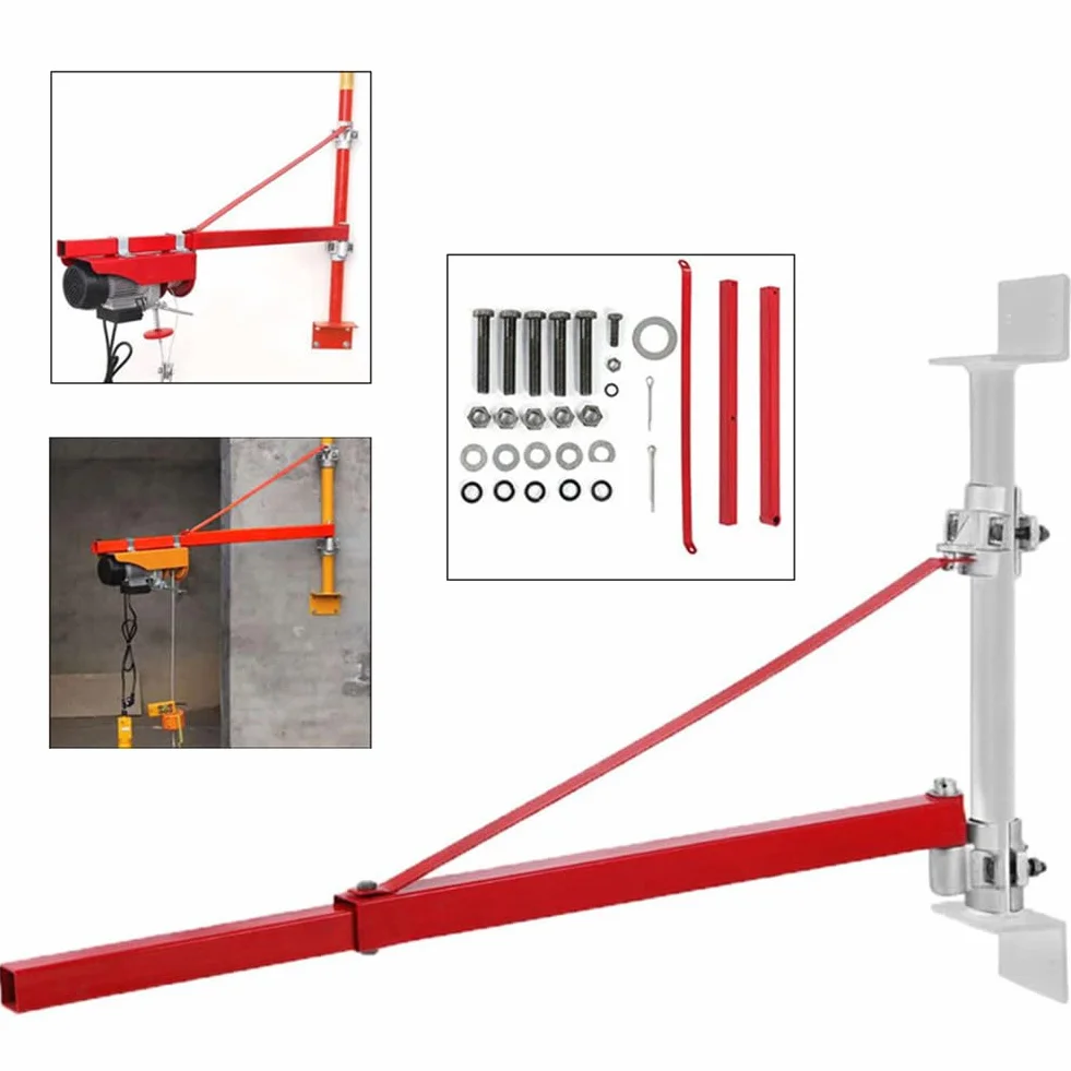 Ramię wychylne + uchwyt ścienny do 600 kg szubienica przy długości 75 cm lub 300 kg przy długości 110 cm pakiet do mocowania na ścianie, ramię podnośnika do warsztatów, centrów handlowych, garaży i