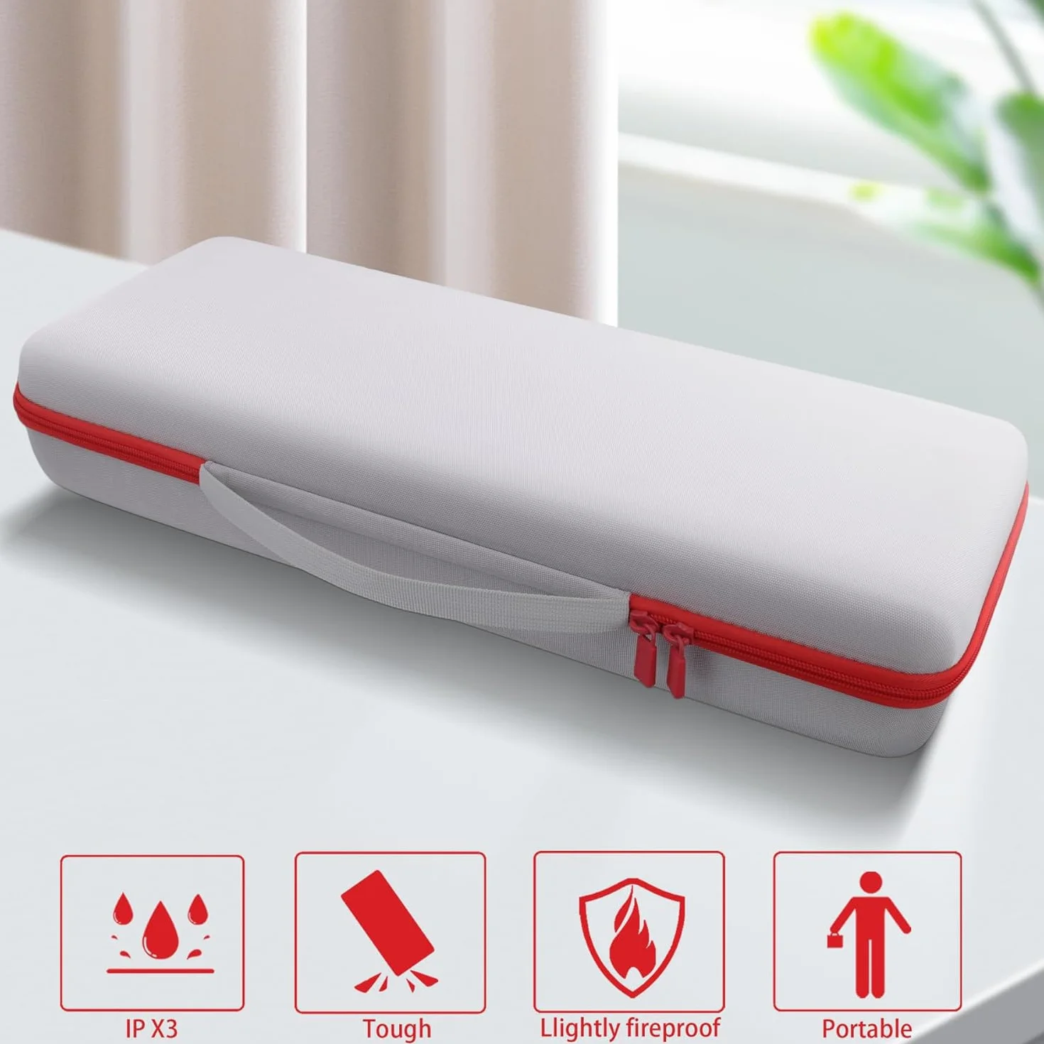co2CREA Twarde przenośne etui ochronne do klawiatury mechanicznej 8Bitdo Retro108, Hot Swappable Wireless Gaming Keyboard, etui kompatybilne z dwoma super programowalnymi przyciskami, tylko kieszeń