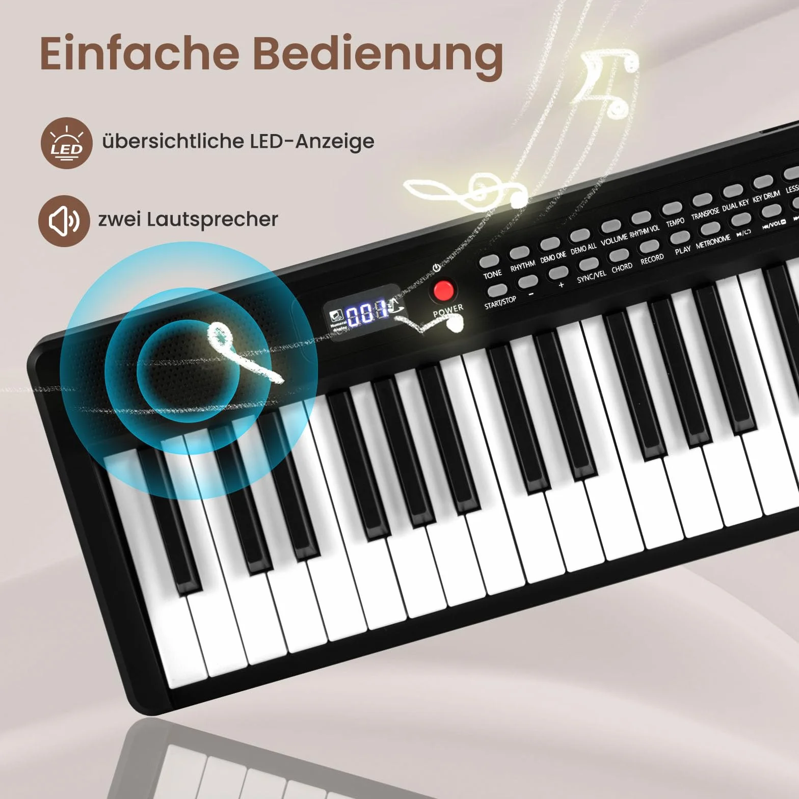 COSTWAY Pianino klawiaturowe 88 klawiszy, składane cyfrowe pianino z Bluetooth MIDI, 1000 rytmami, 1000 dźwiękami, 150 demo, dla dzieci z mikrofonem i torbą, E-Piano dla początkujących Czarny