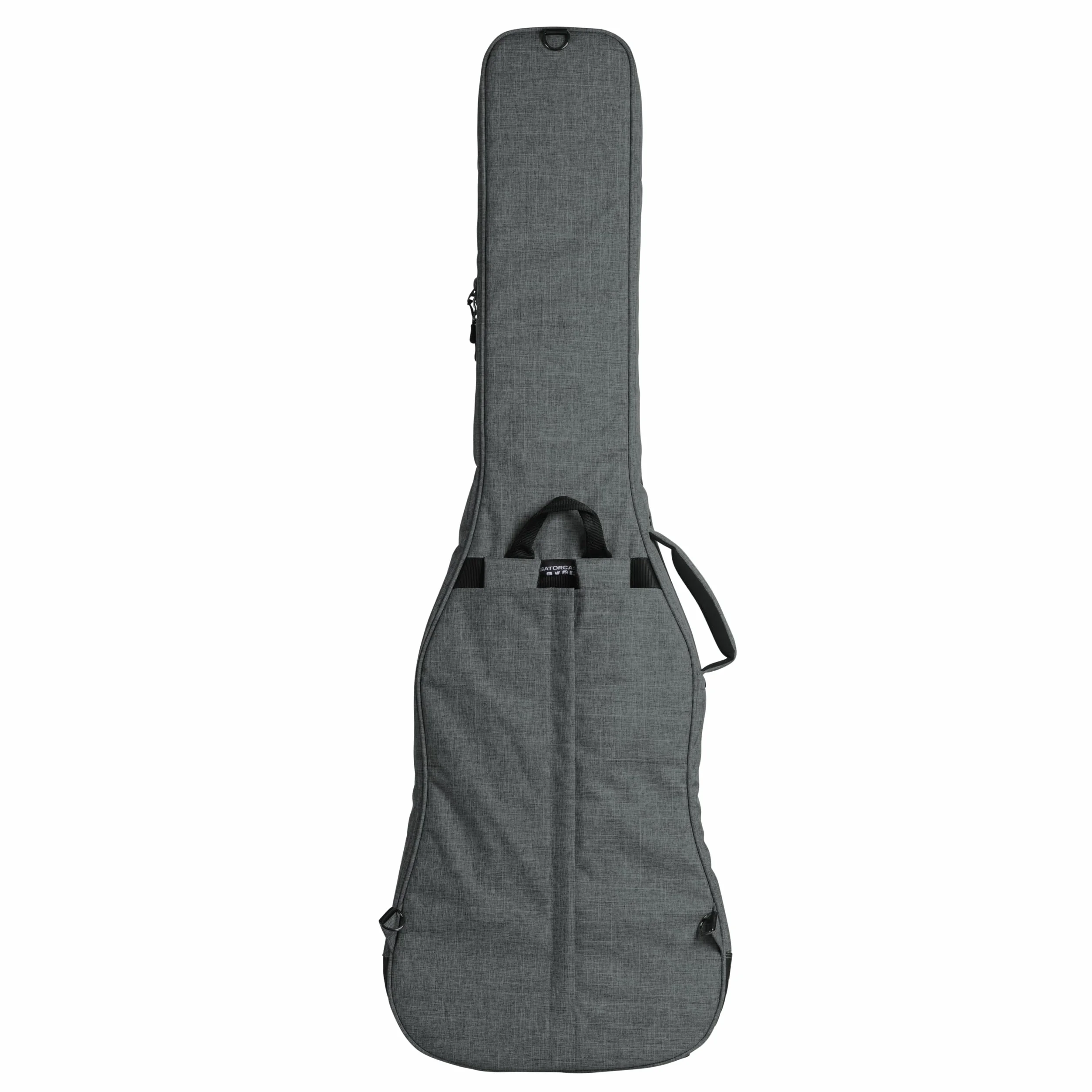 Pokrowiec na gitarę basową Gator Transit Series; jasnoszare na zewnątrz (GT-BASS-GRY)
