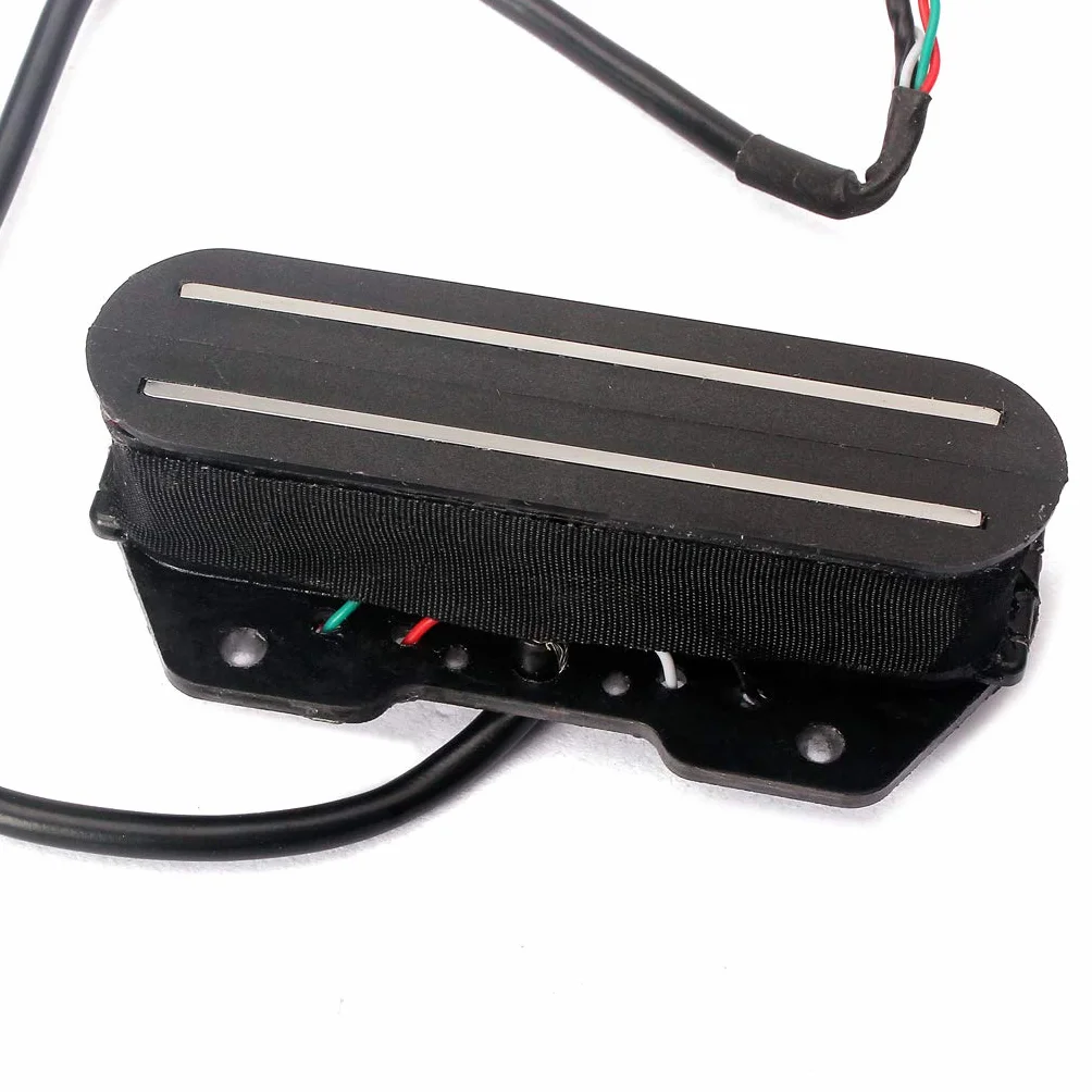Alnicov Podwójny przetwornik typu Hot Rail z żarnikami Single Coil do gitary elektrycznej pasuje do TL Strat Squier Tele, kolor czarny