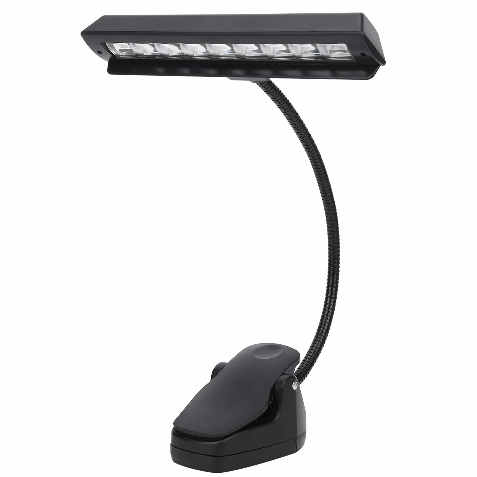 Profesjonalne Lampy Biurkowe LED nuta Regulowana Szyja na Stolik z Ładowaniem USB dla Pianin