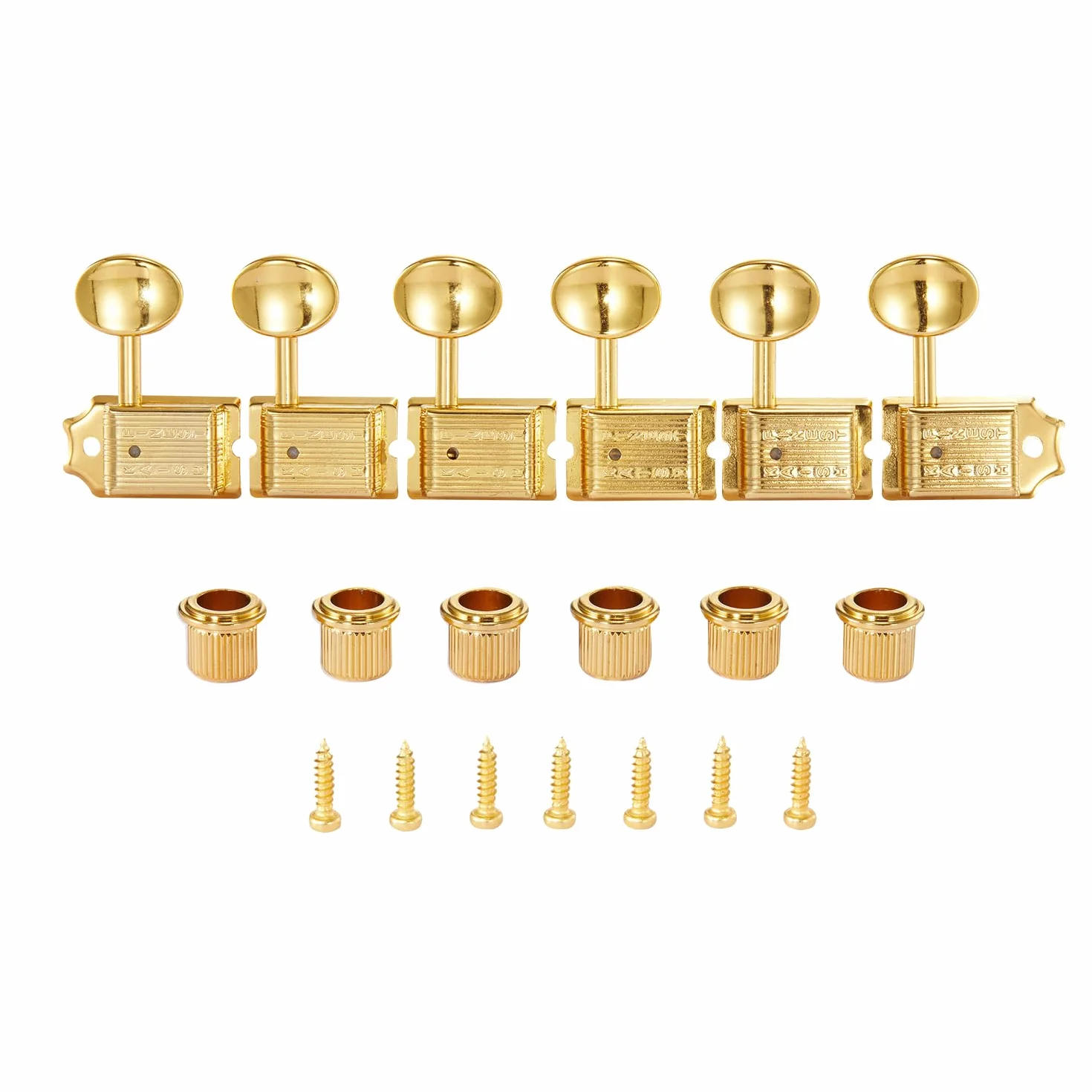 KAISH Gold Split Post Vintage Guitar Tuning Keys Tuners Machine Heads for Strat/Tele Korea Made