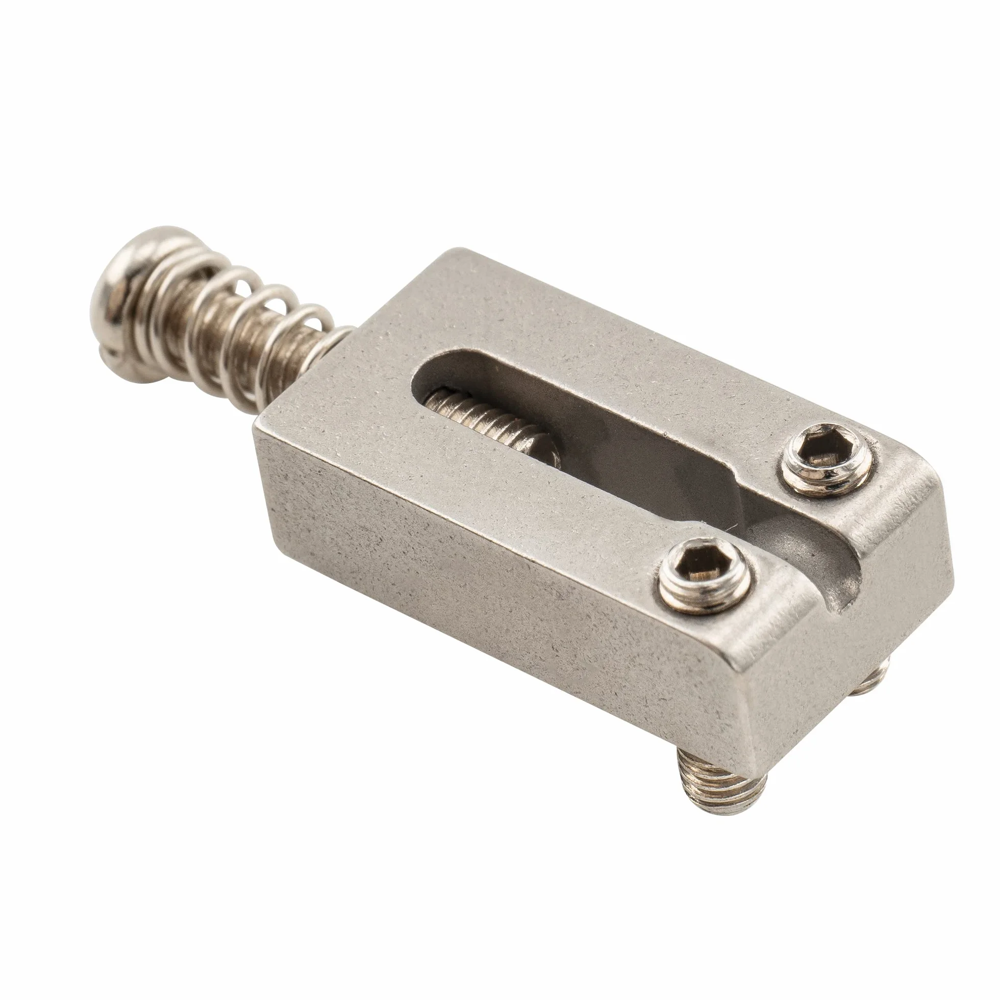 Musiclily Pro 10,5mm Stal Nierdzewna Siodełko Mostka do Gitary Elektrycznej Strat Stratocaster, Oryginalny Kolor (6 szt.)