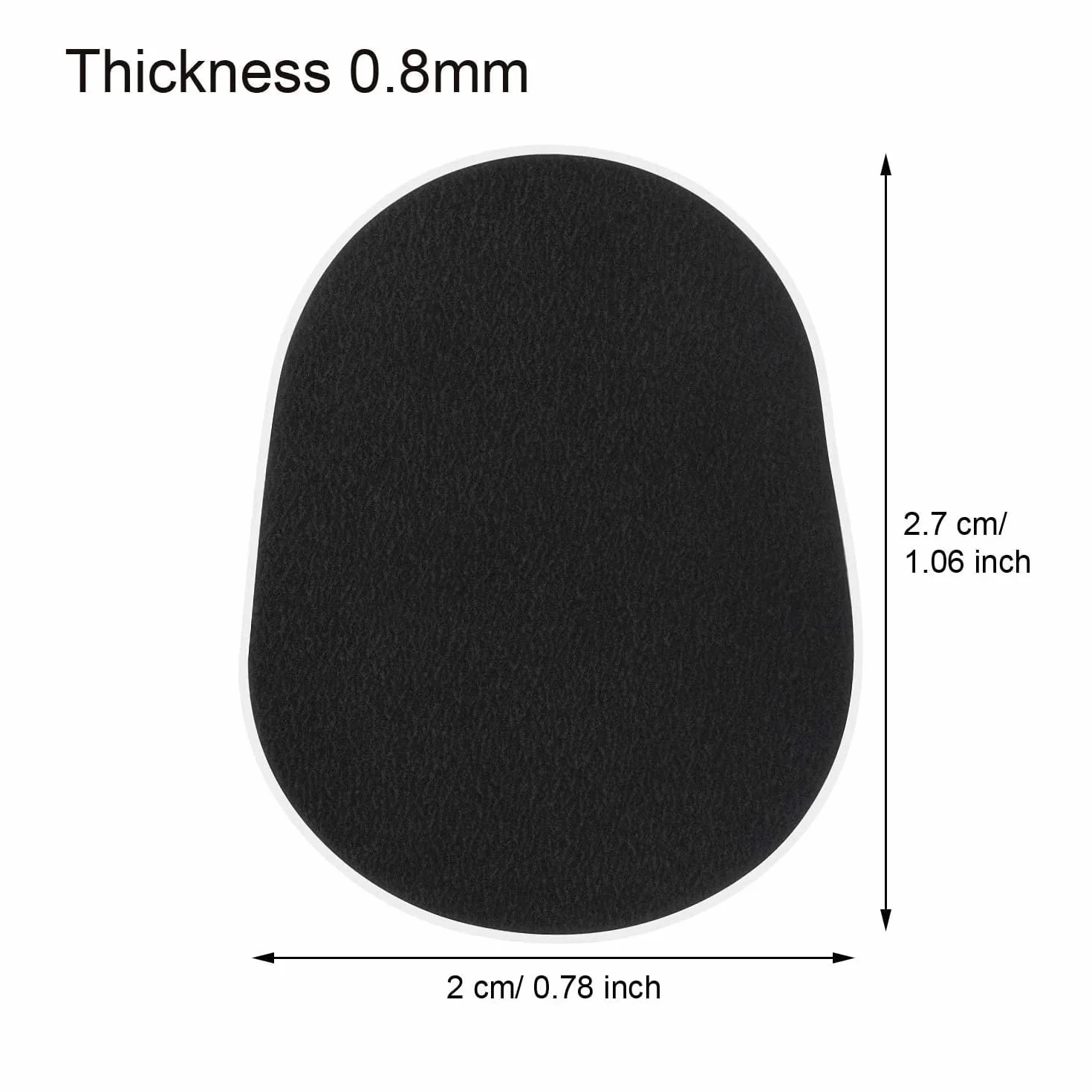 0,8 mm kompensatory saksofonowe silikonowe ustniki saksofonowe plastry na klarnet, czarny, 16 sztuk
