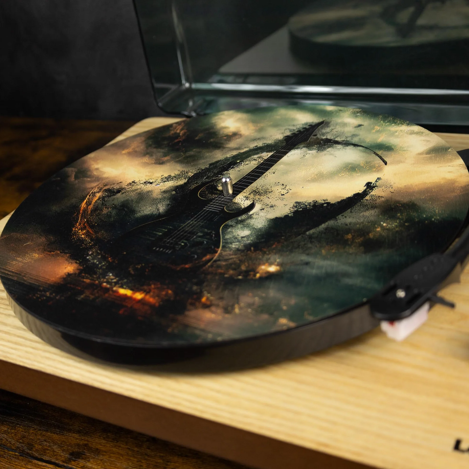 Slipmat - mata do gramofonu z gumy gitara - mata do gramofonu 30,5 cm (12')