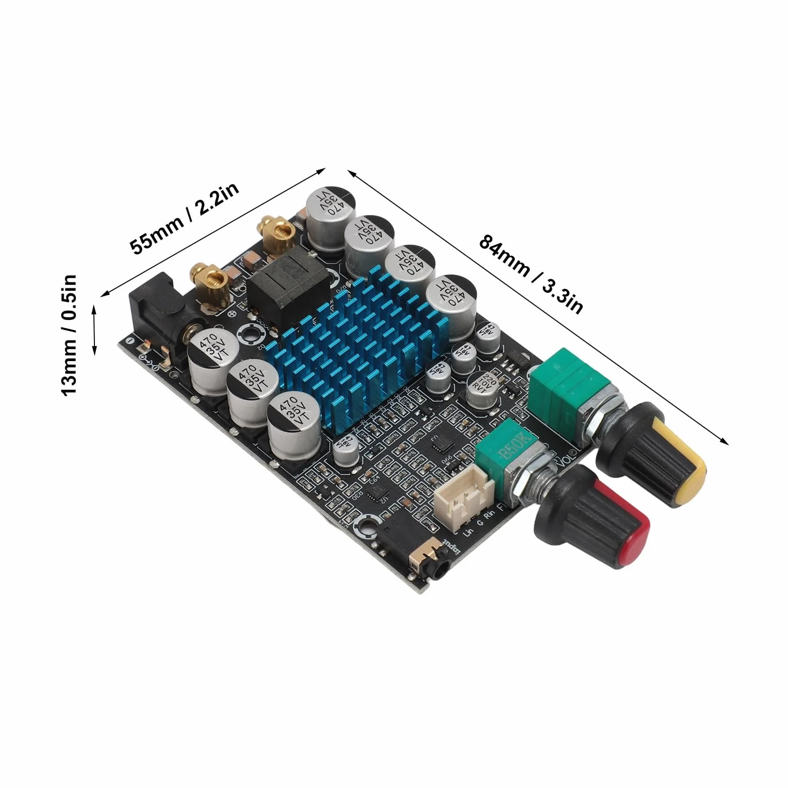 Moduł Wzmacniacza Cyfrowego, Płytka Wzmacniacza Subwoofera 12-24 V, Duża Moc 100 W, do Głośnika DIY