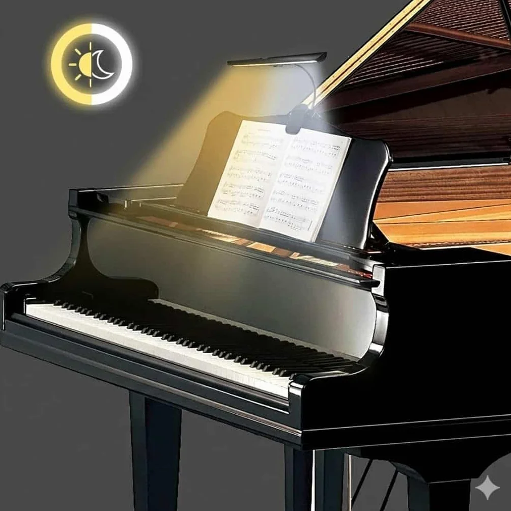 Infitronic IN18LEDNL Lampka Fortepianowa, Czarny, 18 Diod