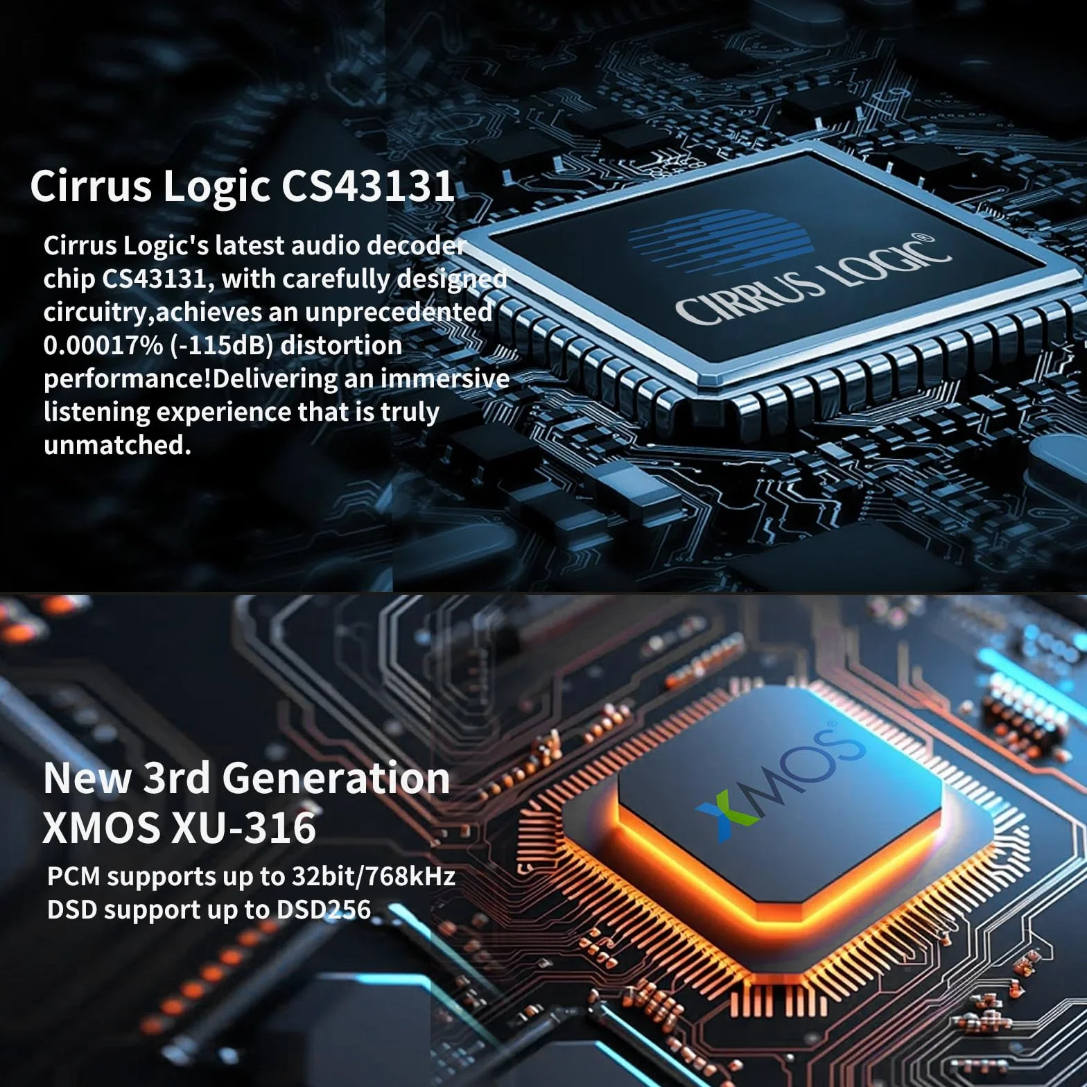 S.M.S.L DS100 USB MQA DAC z układem CS43131, wzmacniacz słuchawkowy 6,35 mm i 4,4 mm Obsługa MQA CD XMOS XU-316 32bit/768kHz DSD256 Wejście USB/optyczne/koncentryczne Mini DAC THD+N 0,00017%