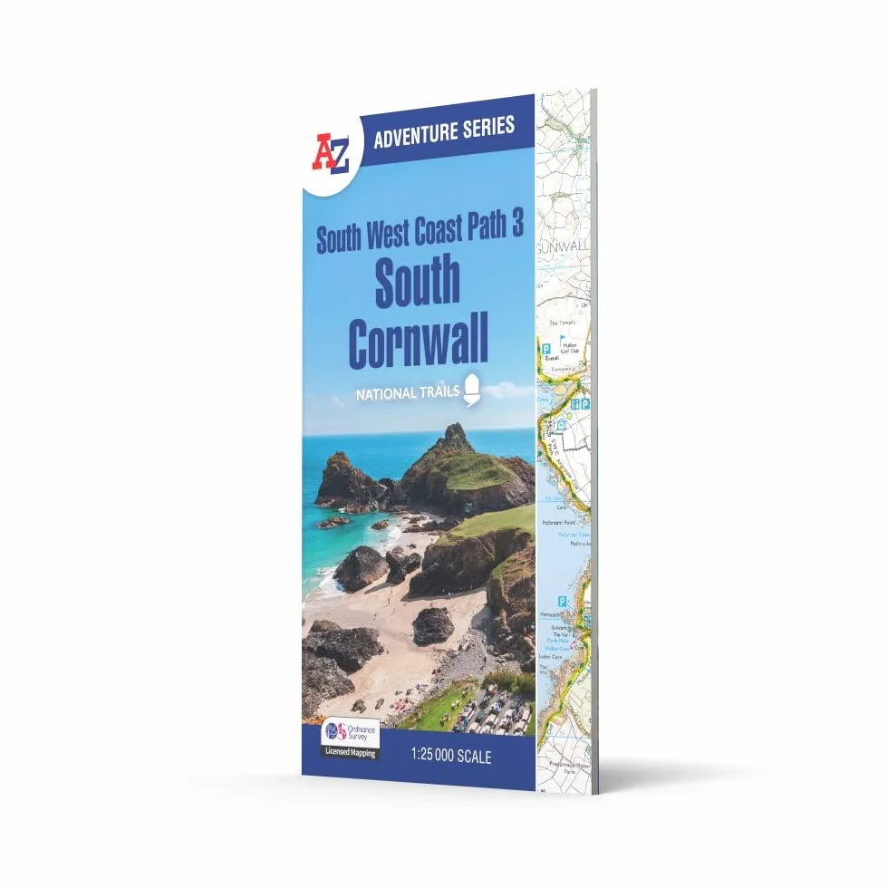 South West Coast Path 3 – South Cornwall: with Ordnance Survey mapping