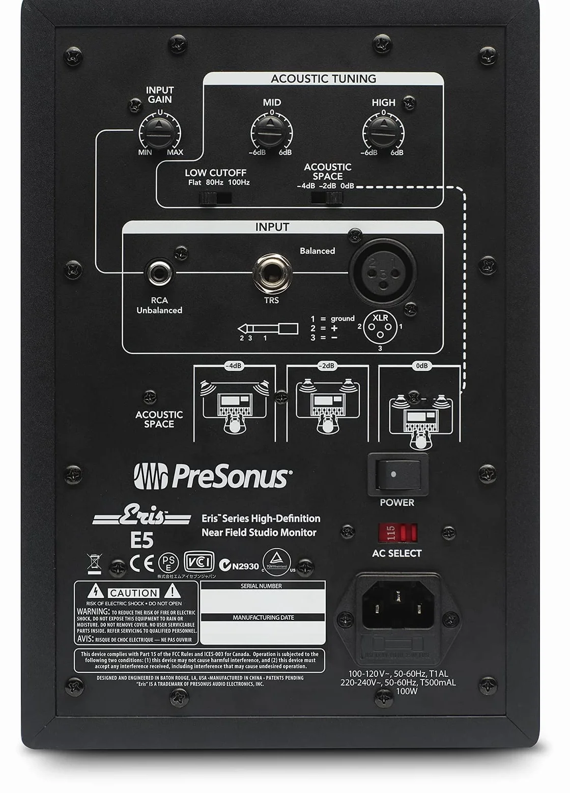 Presonus Spr Air12 Monitory Studyjne, Czarny, 27.94 x 35.56 x 25.4 cm