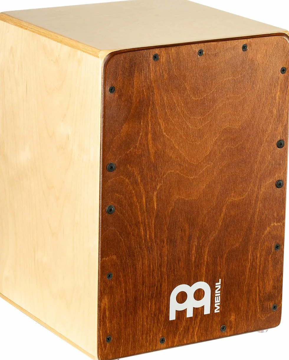 Meinl Percussion Jam Cajon Instrument – Mały Cajon dla Dzieci i Dorosłych do 1,50 m – Panel Przedni Brzoza Migdałowa (JC50AB)