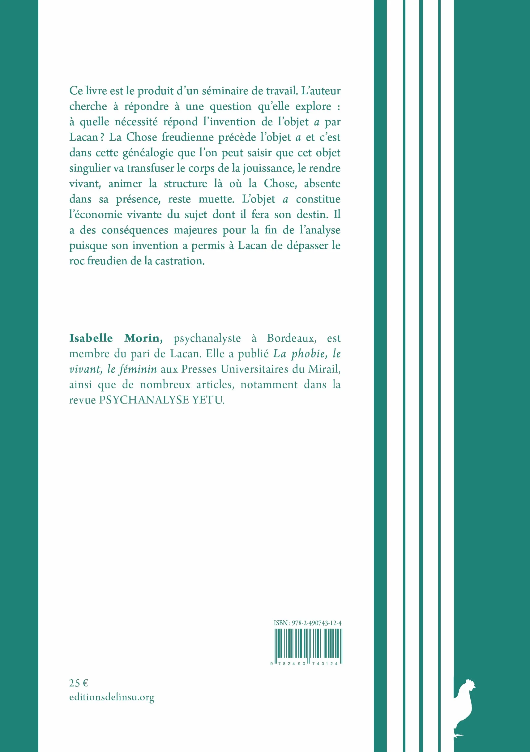 Gens et choses: De la chose à l'objet a