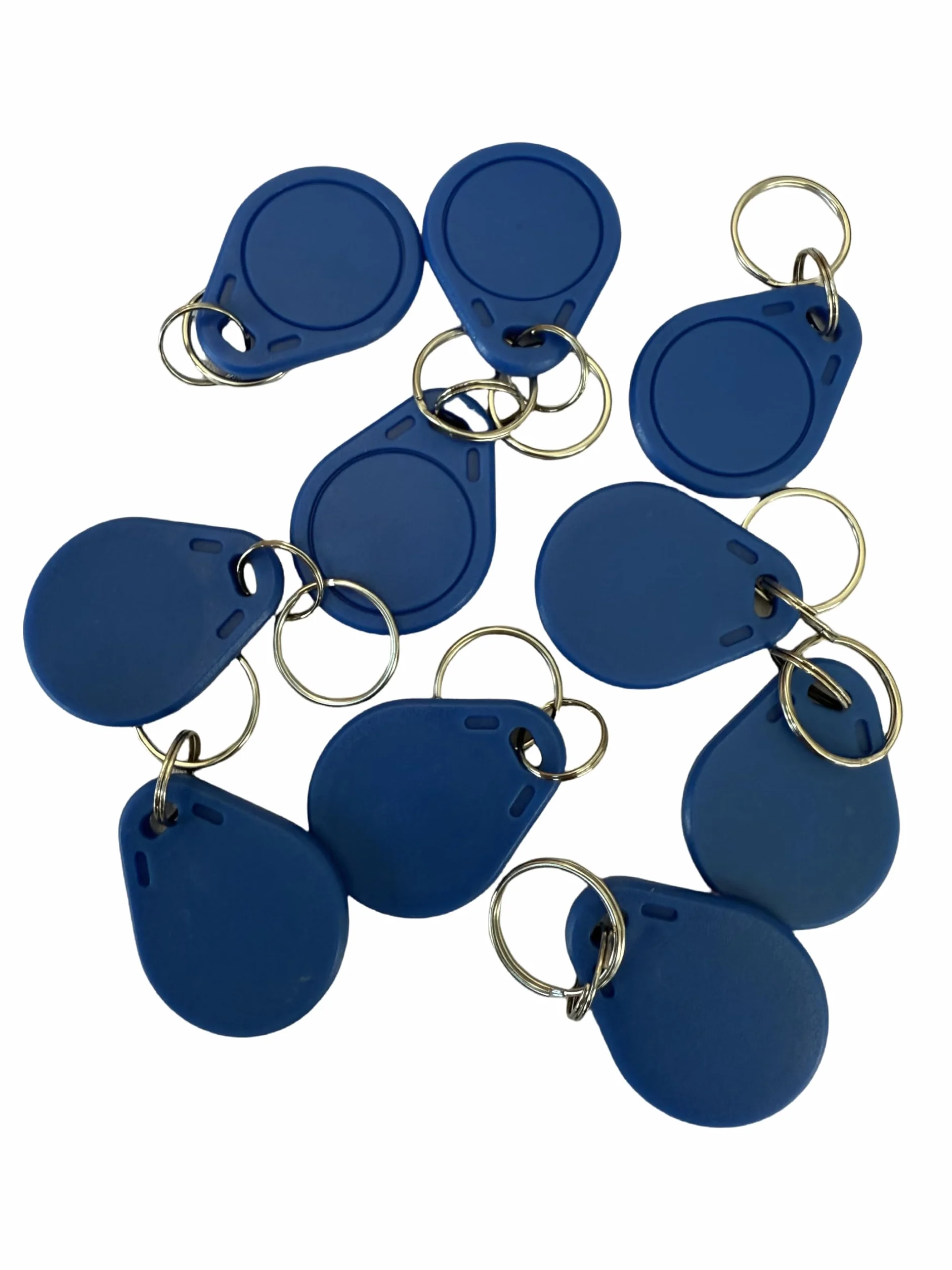 YARONGTECH -RFID wielokrotnego zapisywania, breloki do kluczy, 125 kHz, niebieski, czerwony, żółty, pusta etykieta, chip T5577, żeton hotelowy, 10 sztuk, Bluemould3, T5577