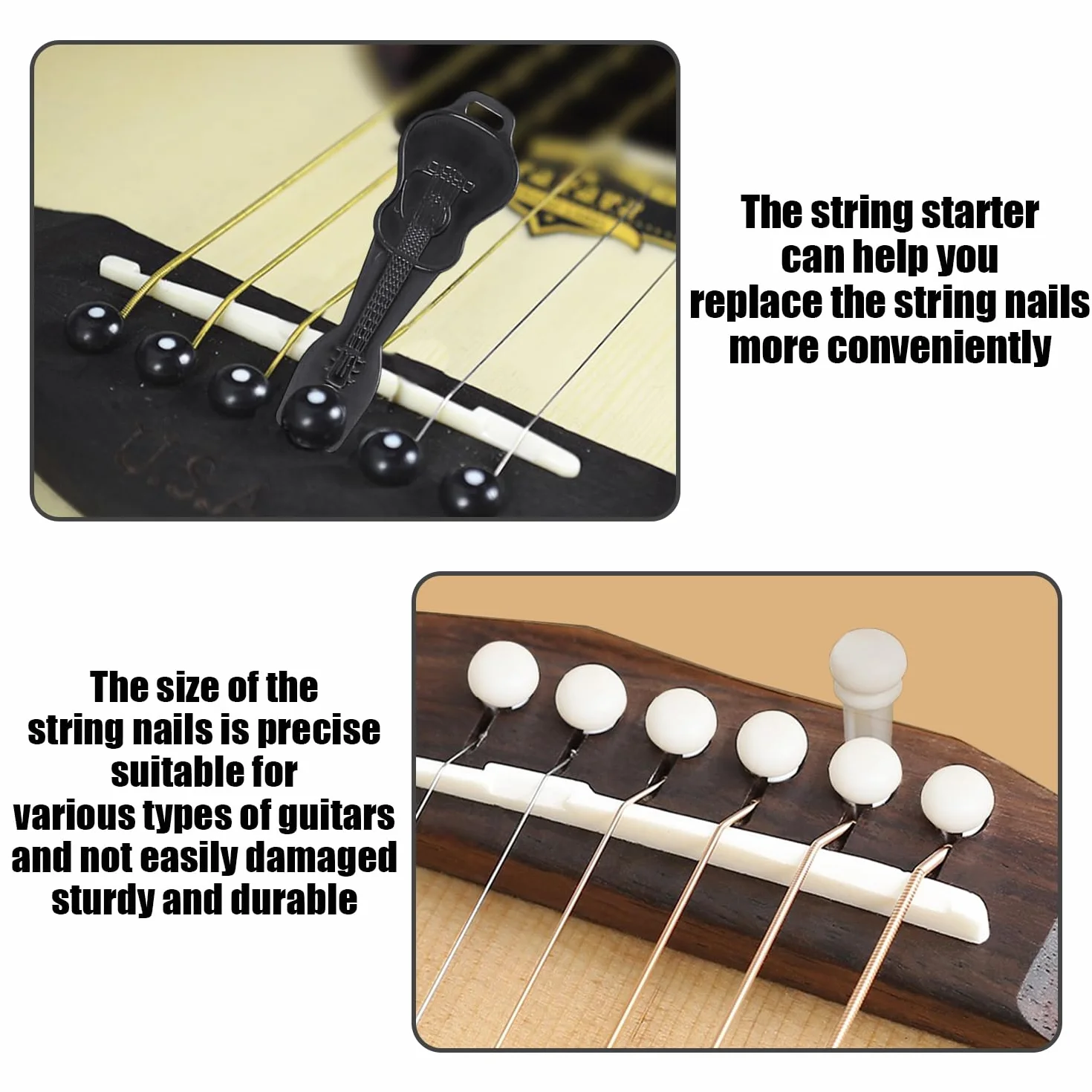 1 torba podróżna na gitarę, 15 sztuk akcesoriów, walizka na gitarę akustyczną, wodoszczelna, ochronna, czarny, jeden rozmiar