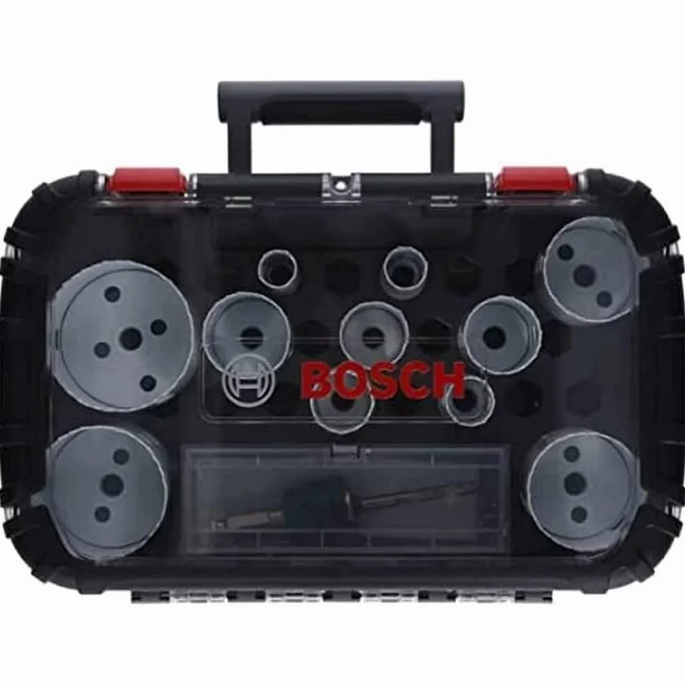 Bosch Professional 14-częściowy Zestaw Otwornic Progressor for Wood & Metal Universal Set (Ø 20-76 mm, Akcesoriów Wiertarek)