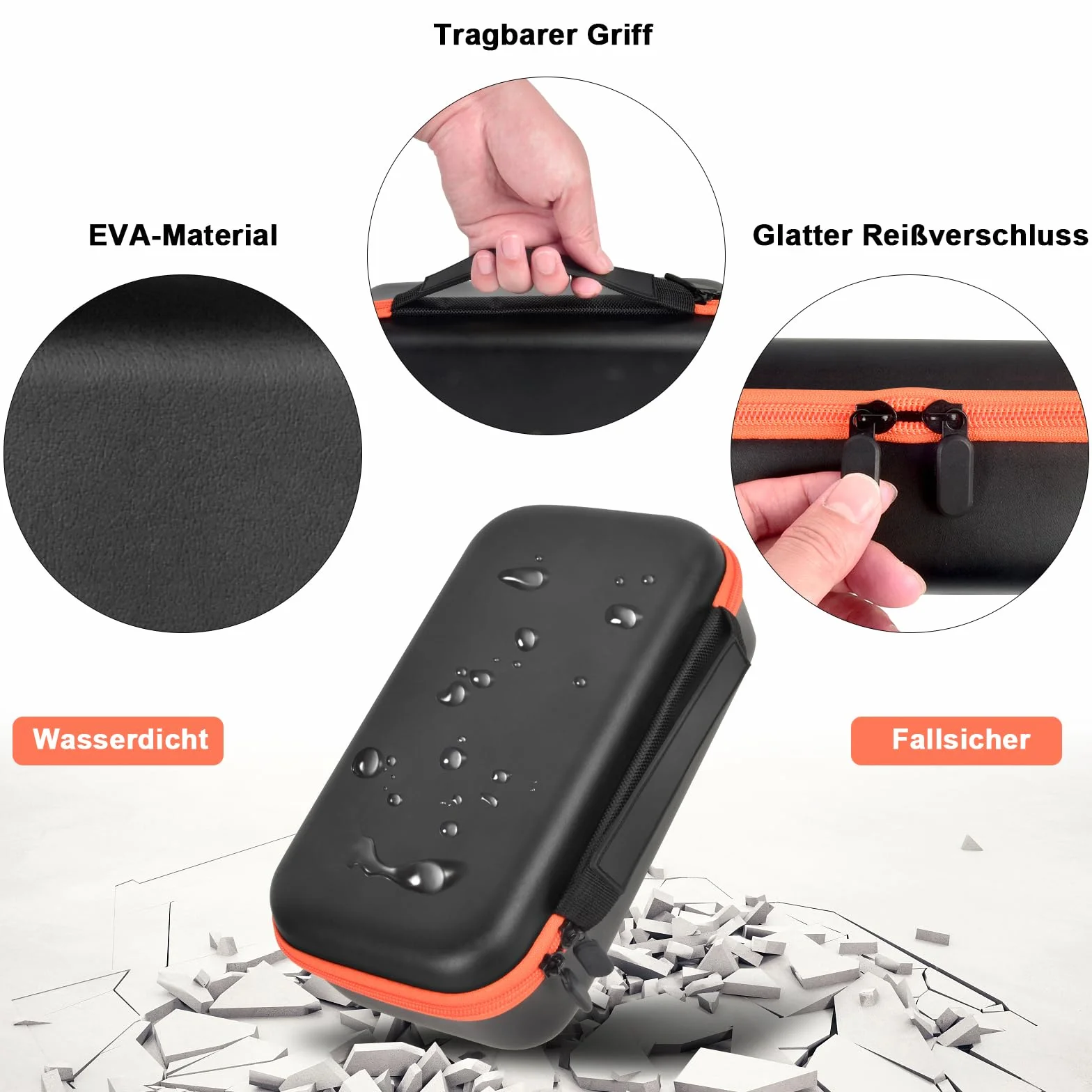 Bezprzewodowa obudowa mikrofonowa Kompatybilna z JBL Wireless Two Mikrofon System, podwójny mikrofon ręczny do śpiewania lub karaoke, torba do śpiewania lub karaoke dla odbiorników, adapterów, baterii