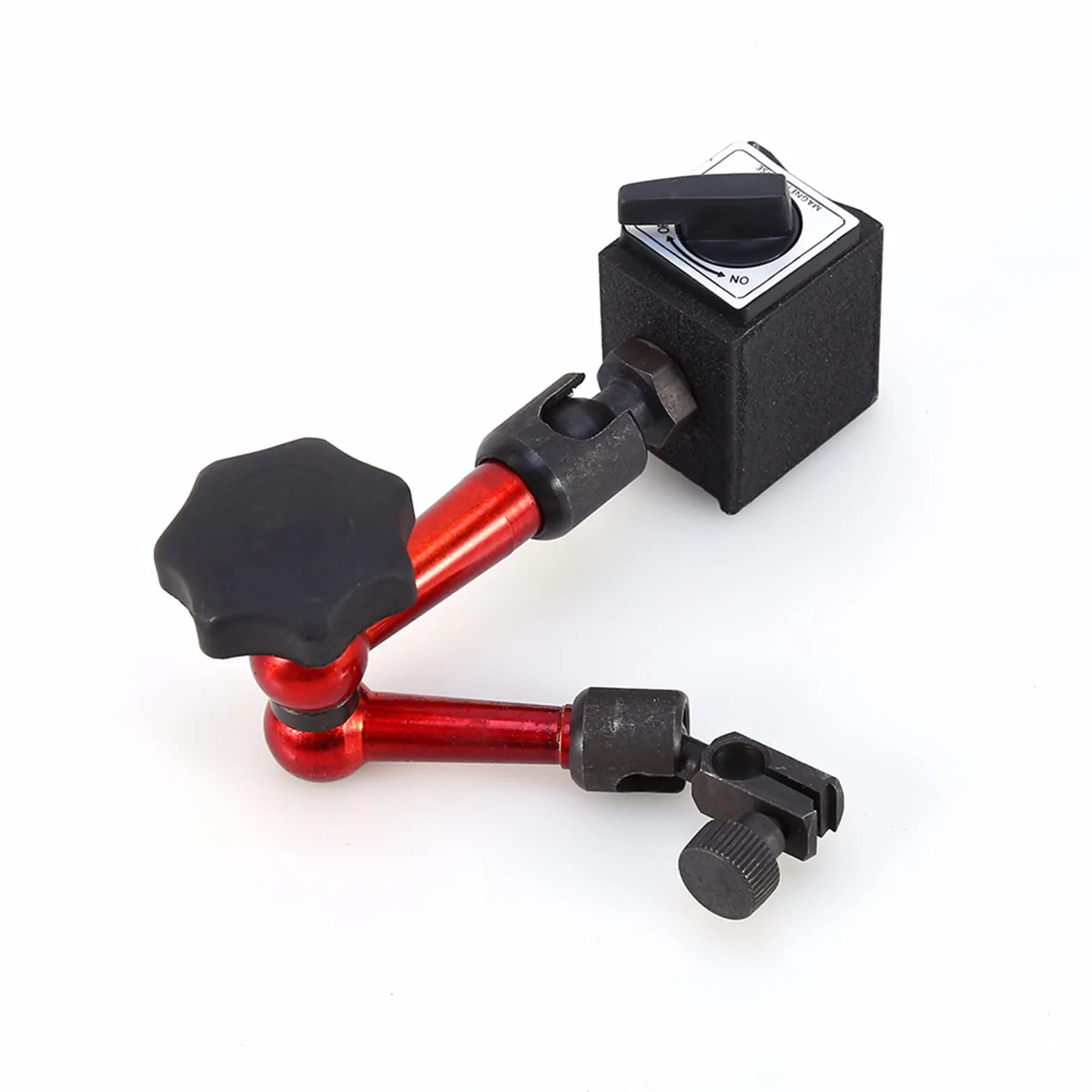 Uchwyt Czujnika Zegarowego, Czujnik Zegarowy z podstawą magnetyczną 13 * 7 * 3cm Profesjonalny Mini Uchwyt Magnetyczny do Miernika Cyfrowego ze Stojakiem
