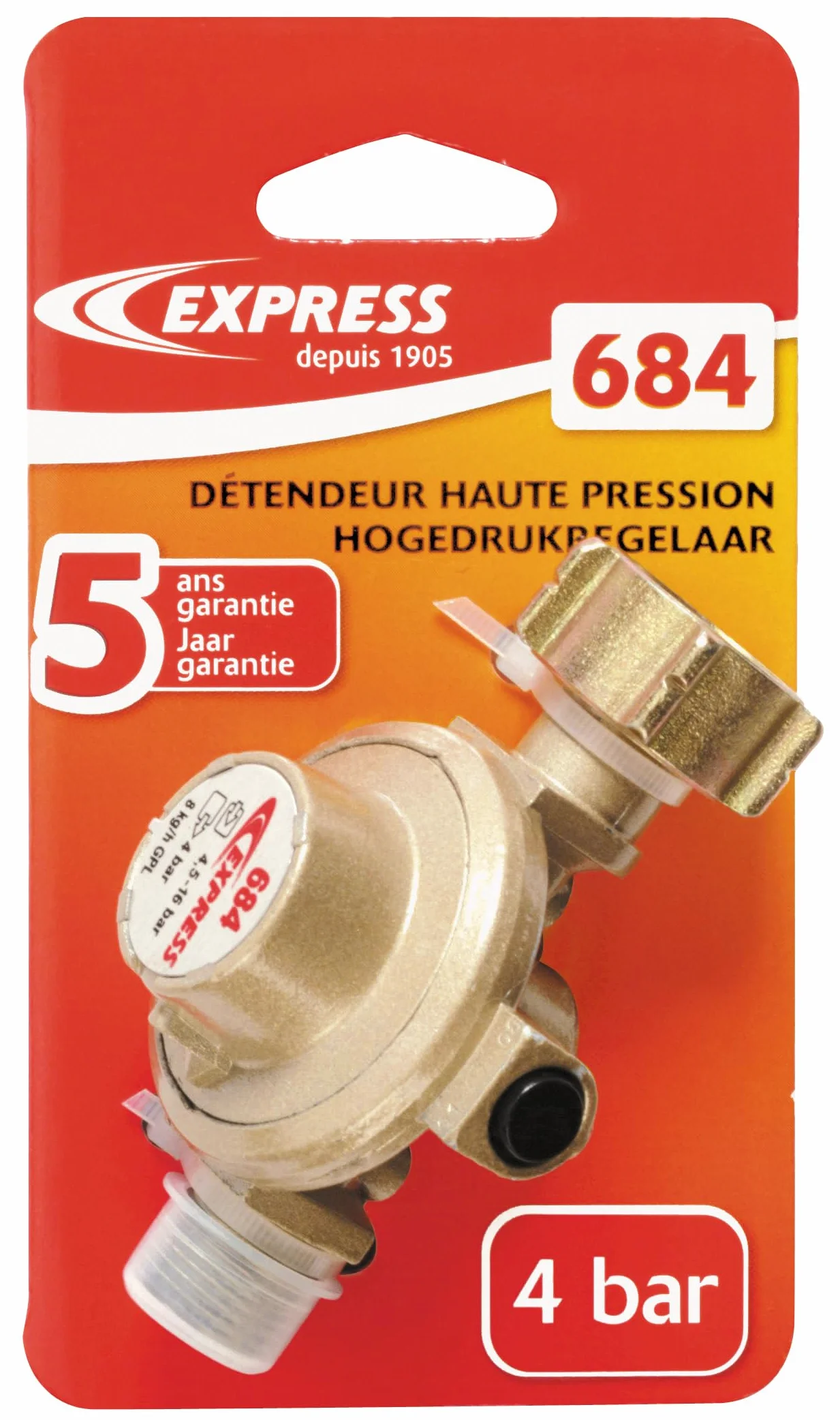 Express 684 Stałe regulator ciśnienia 4 bar Wyjście 3/8 lewa akcesoria, lampa lutownicza pokrywa-palnik-części zamienne