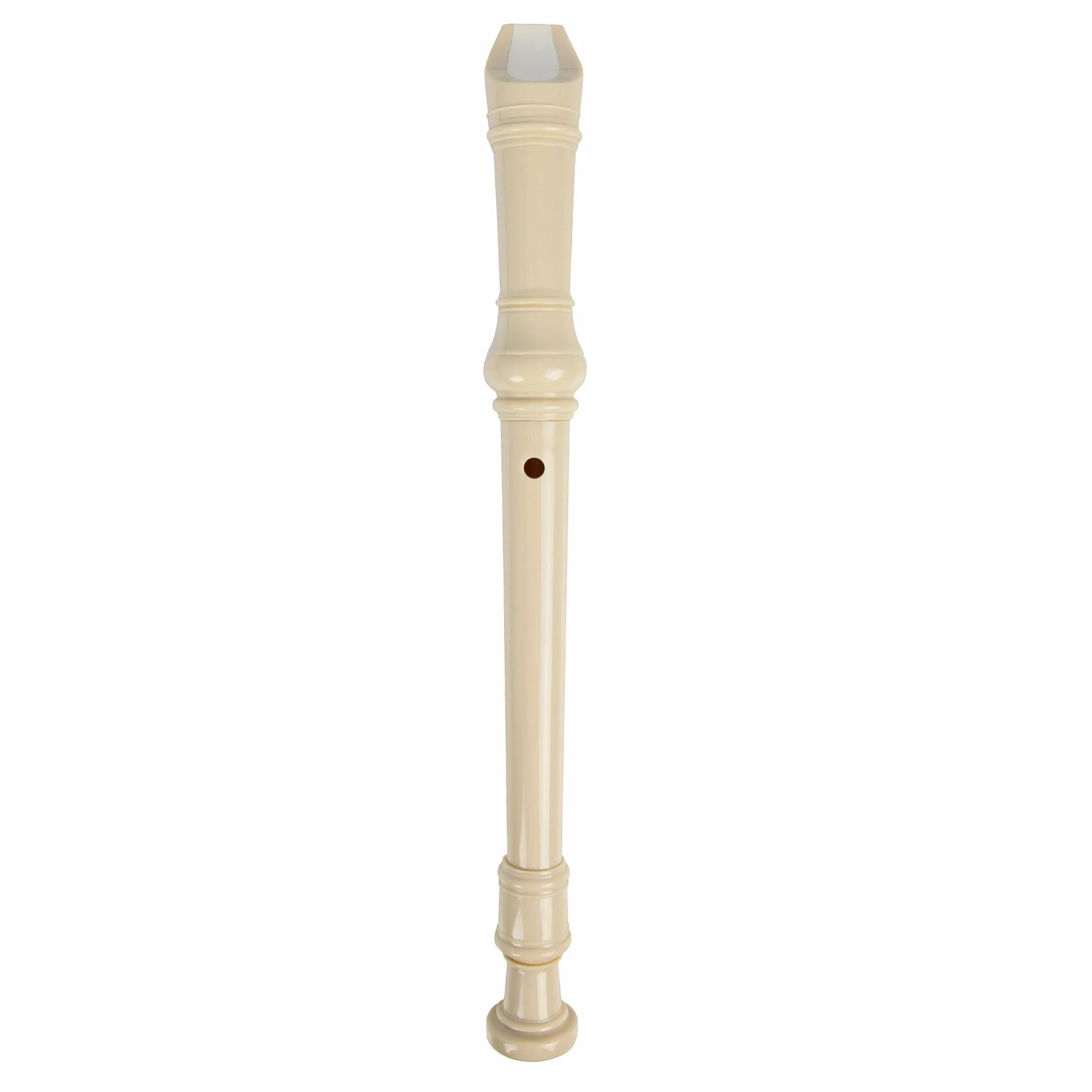 A-Star Sopran/Descant School Recorder Instrument, angielski/barokowy palcowanie-klucz C z wykresem do nauki, torbą, prętem do czyszczenia-beżowy