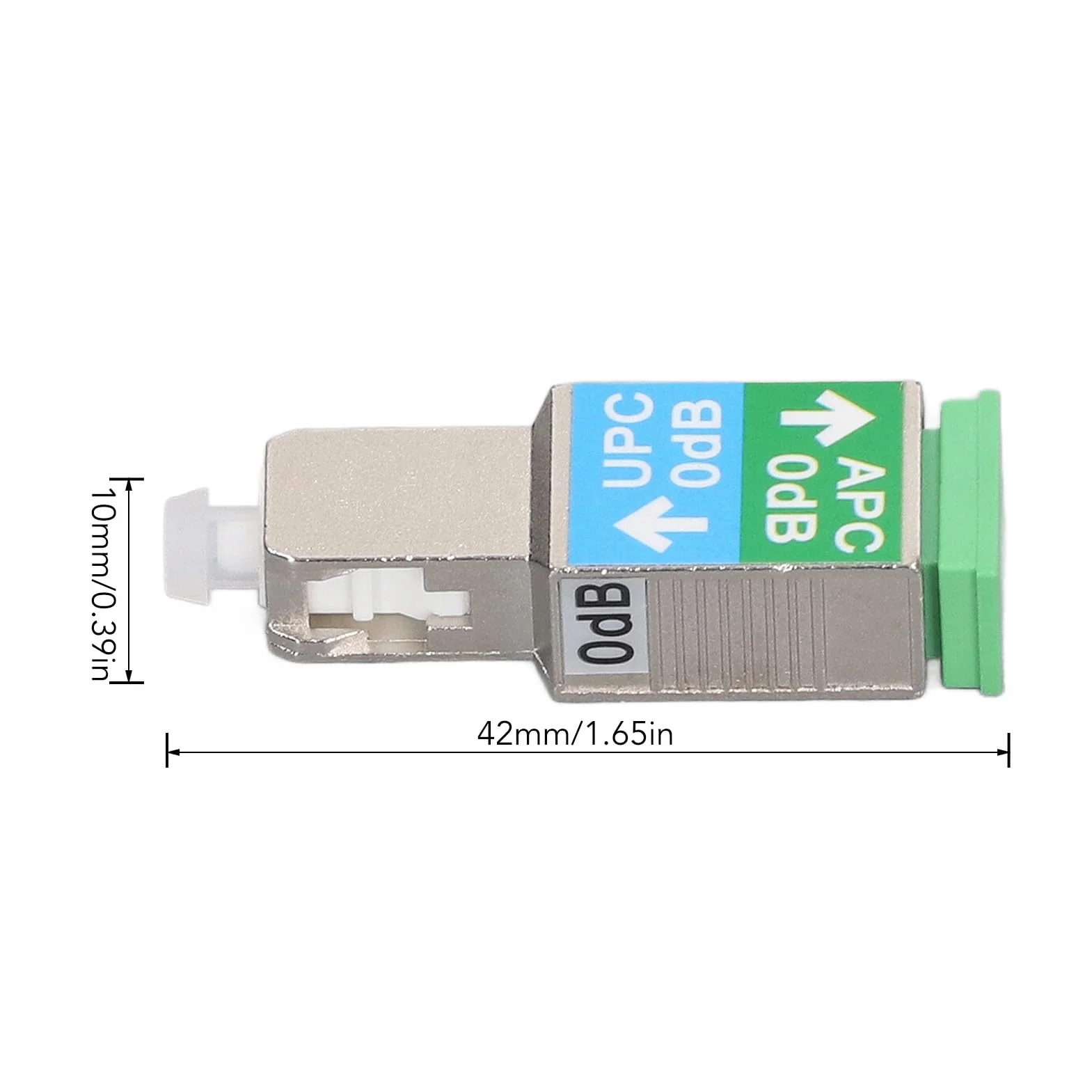 Eujgoov SC UPC na SC adapter 1200 Nm ~ 1600 Nm głowica konwertera z włókna szklanego SC UPC wtyczka do gniazda SC SM9/125 adapter hybrydowy