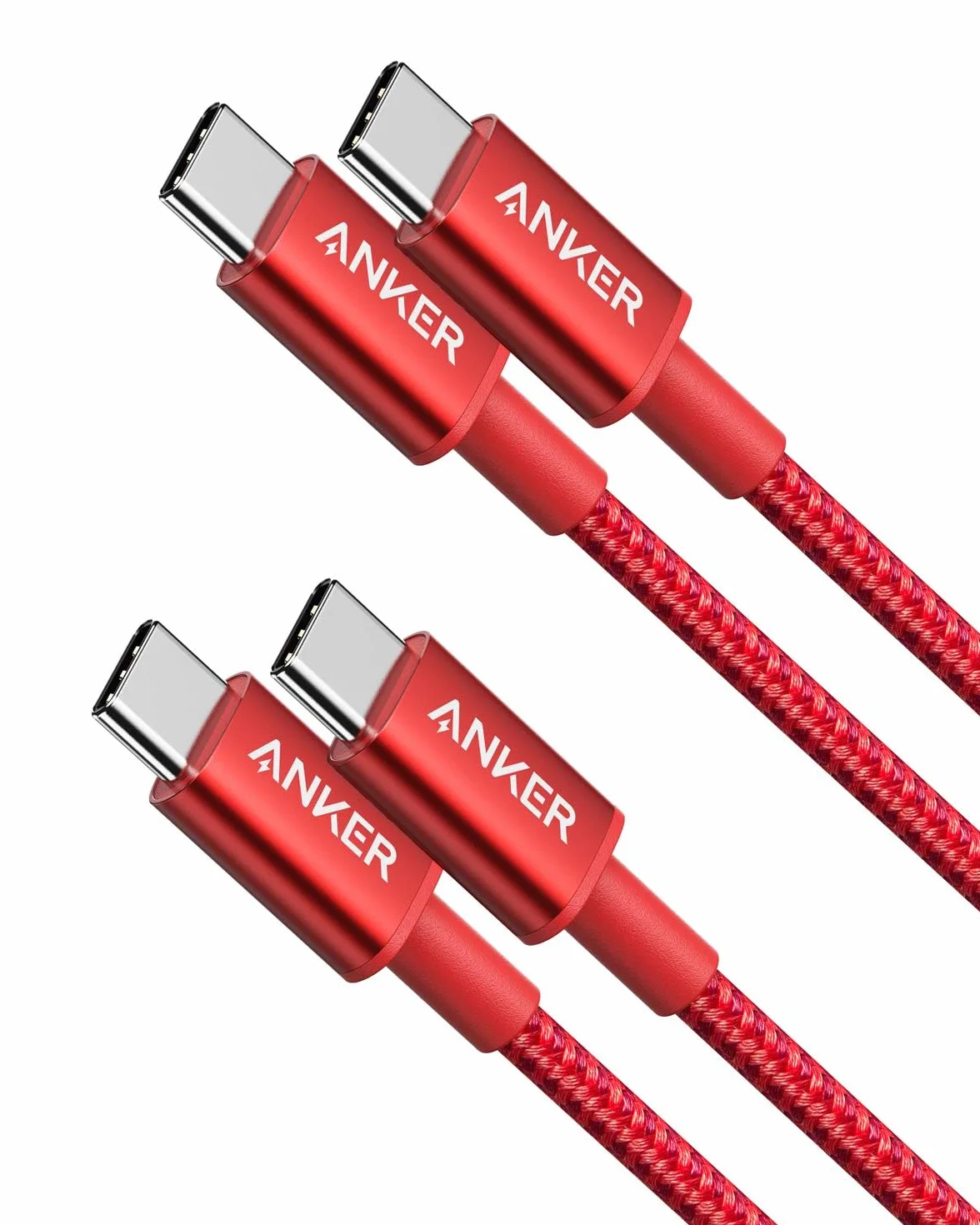 Kabel USB C, zestaw 2 sztuk nowych nylonowych kabli USB C do USB C (1 m) firmy Anker, PD do MacBook Pro 2020, iPad Pro, Galaxy S20, Switch, Pixel, LG i ładowarek USB C