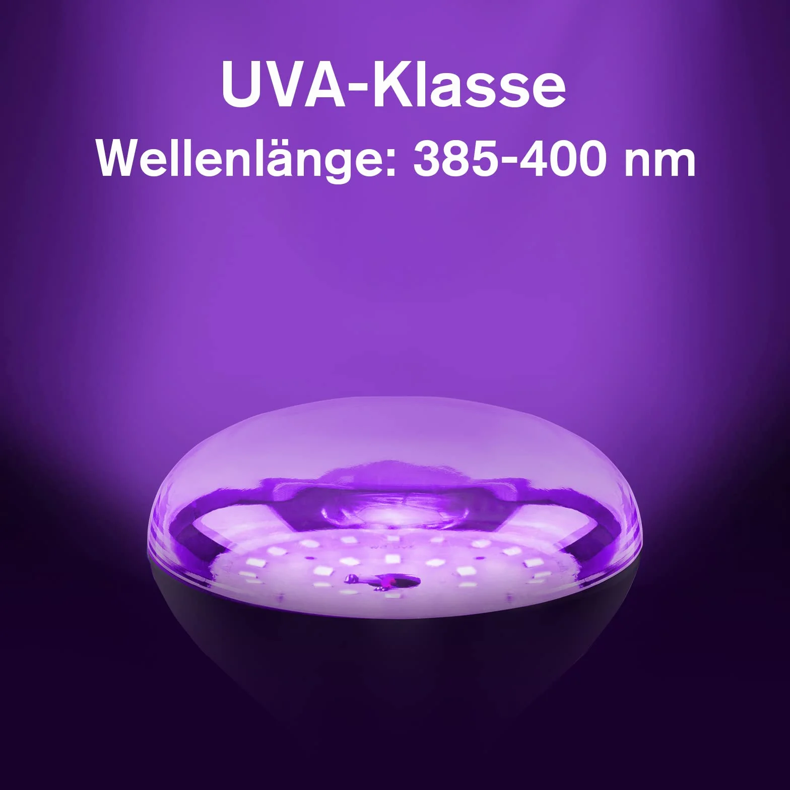 2 szt. E27 15W UV Schwarzlicht Glühbirne, czarna żarówka świetlna 385-400nm UVA Schwarzlichtung, neonfarben partylicht dla Halloween Party Disco Club Bar Körperkuns
