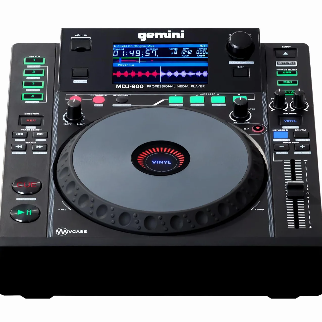 Gemini Sound MDJ-900 Profesjonalny odtwarzacz multimedialny USB z ekranem dotykowym 8 sztuk