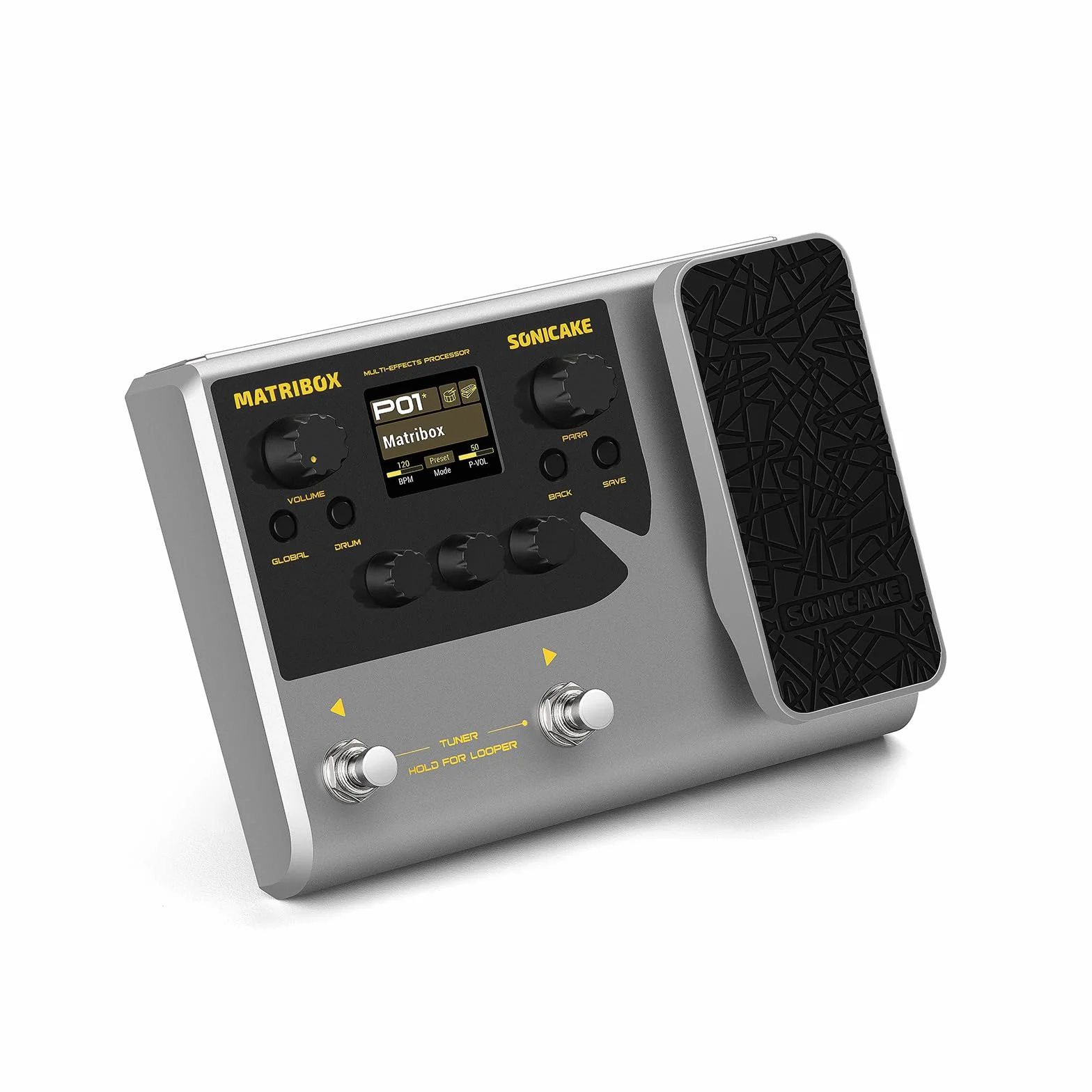 SONICAKE Wielofunkcyjny gitarowy gitara basowa wzmacniacz modelowanie szafki na podczerwień symulacja z pedałem ekspresji FX Loop MIDI Stereo OTG USB interfejs audio Matribox QME-50