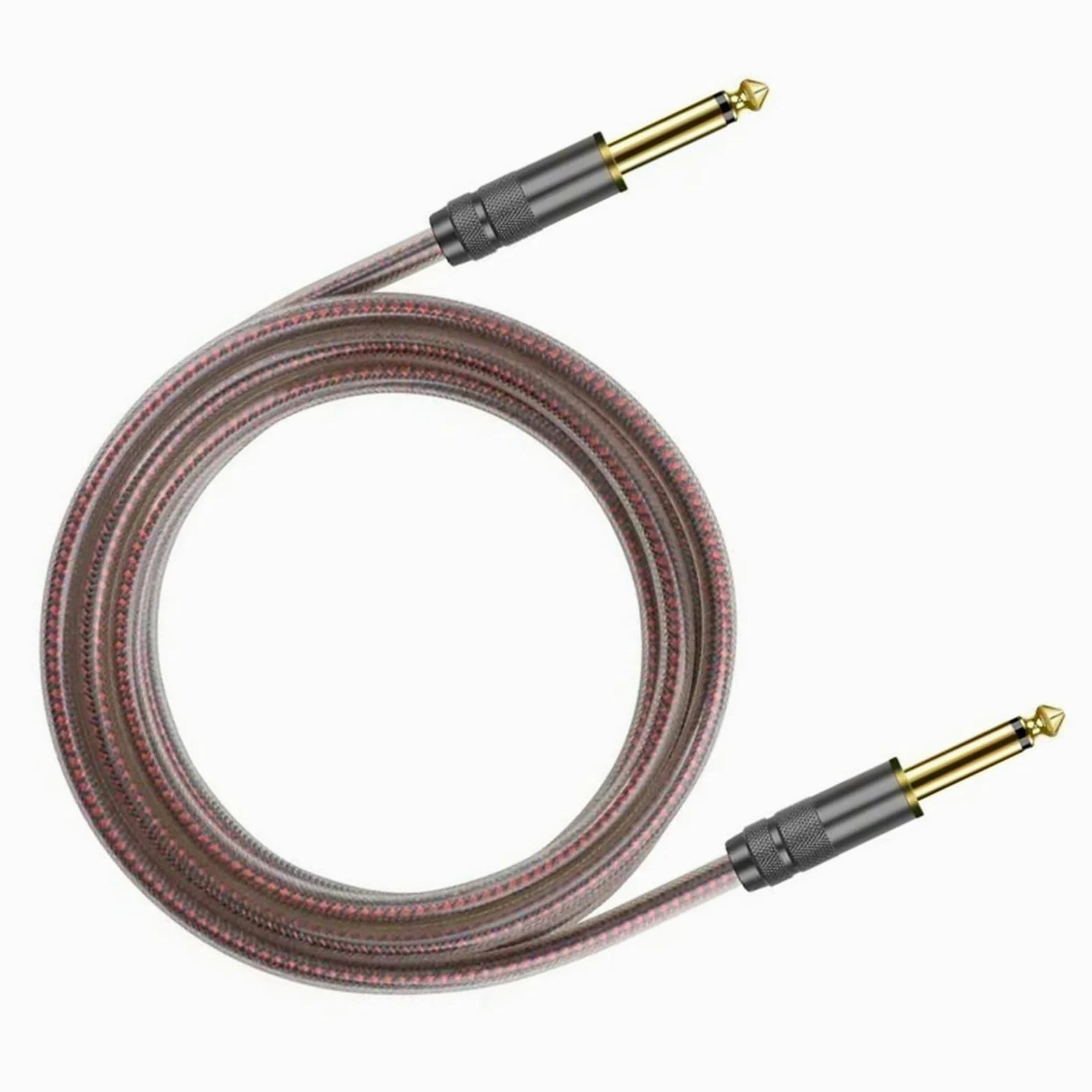1/4 Cala 6,35 Mm Mono Jack TS Kabel Głośnikowy Do Gitary Elektroniczny Wzmacniacz Perkusyjny Kabel Miksera Audio Kabel do Instrumentów Gitarowych (Color : 10m)