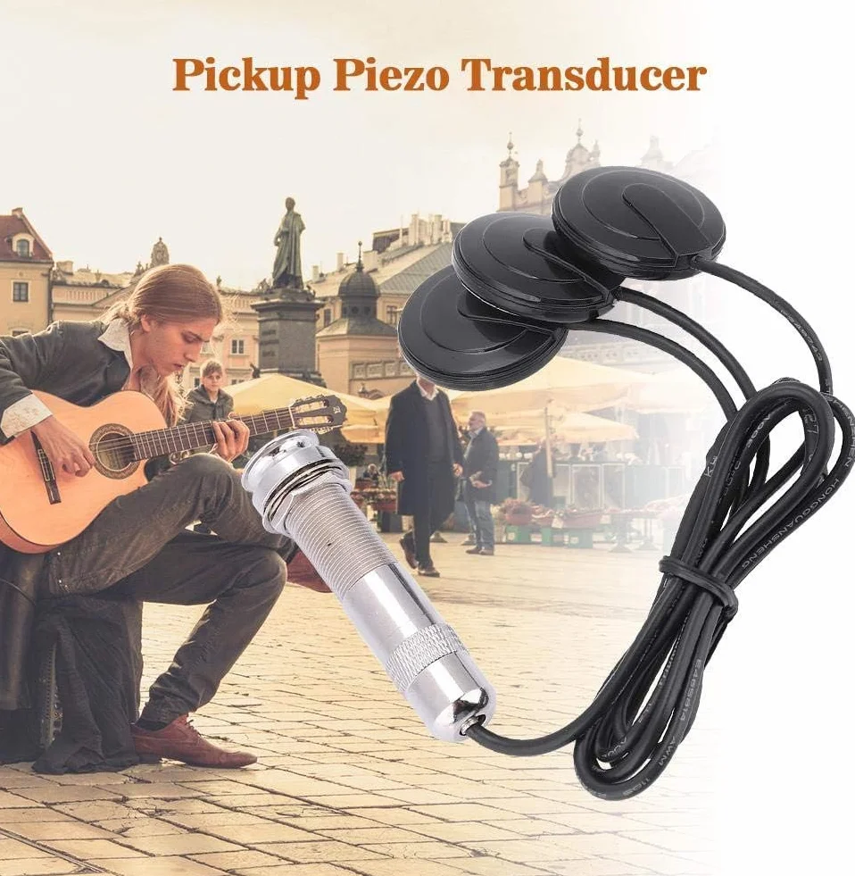 Przetwornik piezoelektryczny Dilwe, przetwornik piezoelektryczny do gitary akustycznej, instrumentów mandolinowych ukulele